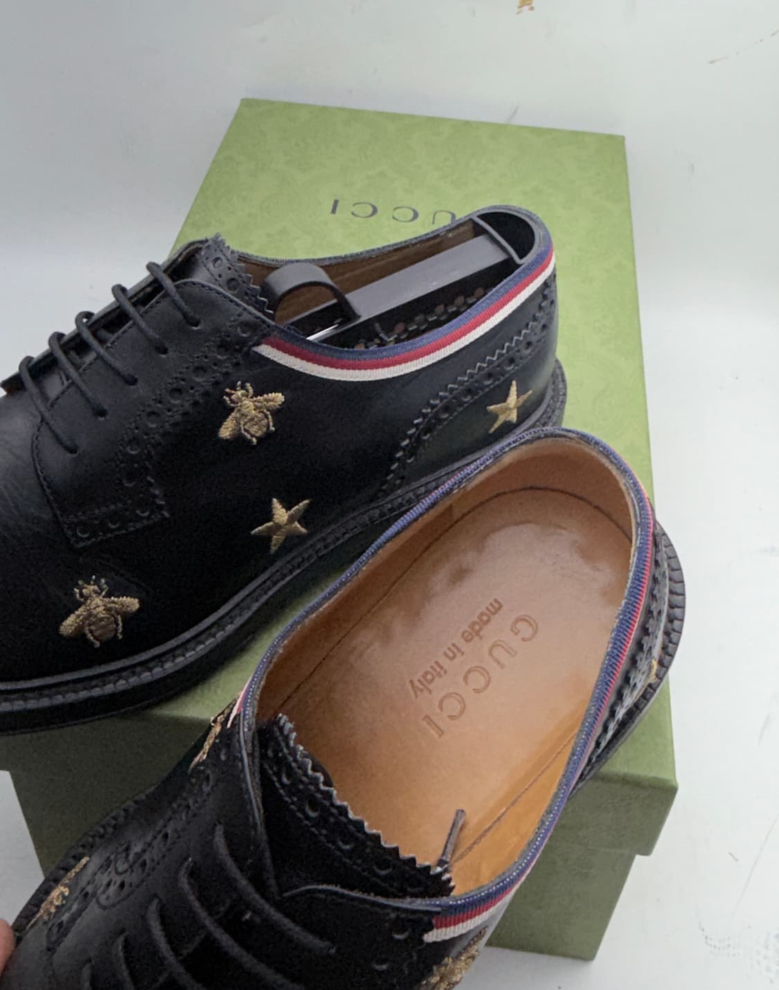 정품)구찌 꿀벌 자수 구두 260 상품이미지9