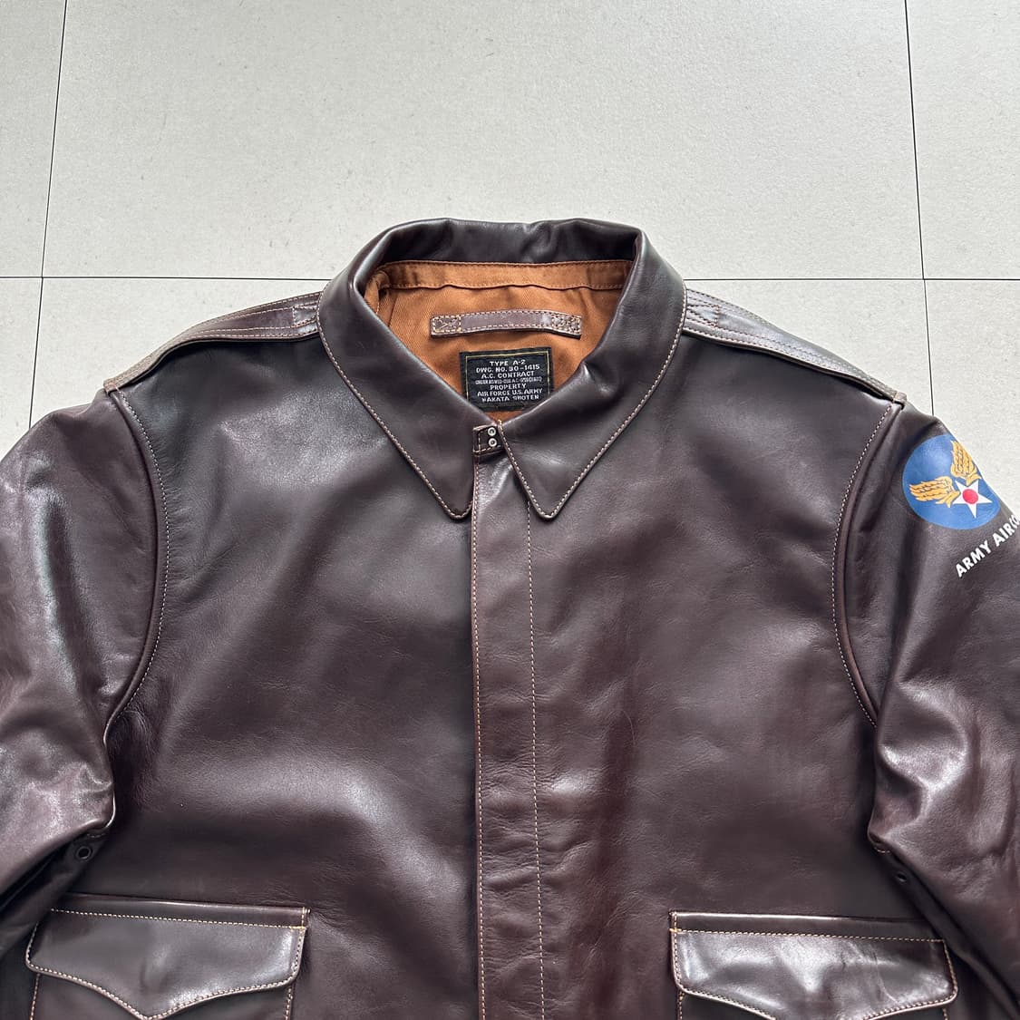 [일본생산] 나카타쇼텐 A-2 말가죽 플라이트 자켓 TALON지퍼  상품이미지2