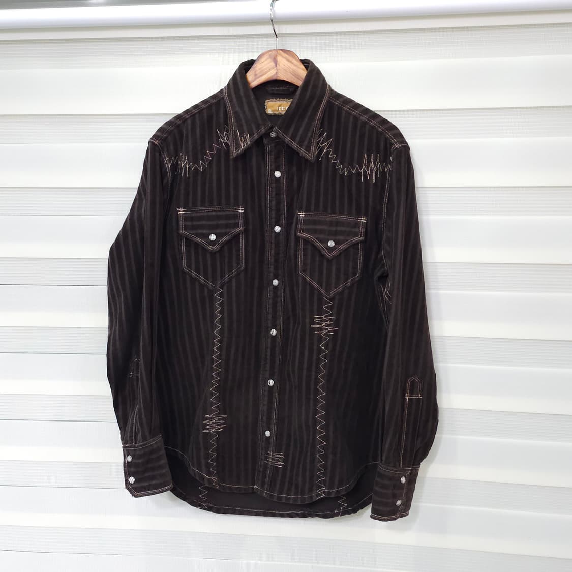 IKKA 코듀로이 웨스턴셔츠- M사이즈 상품이미지1