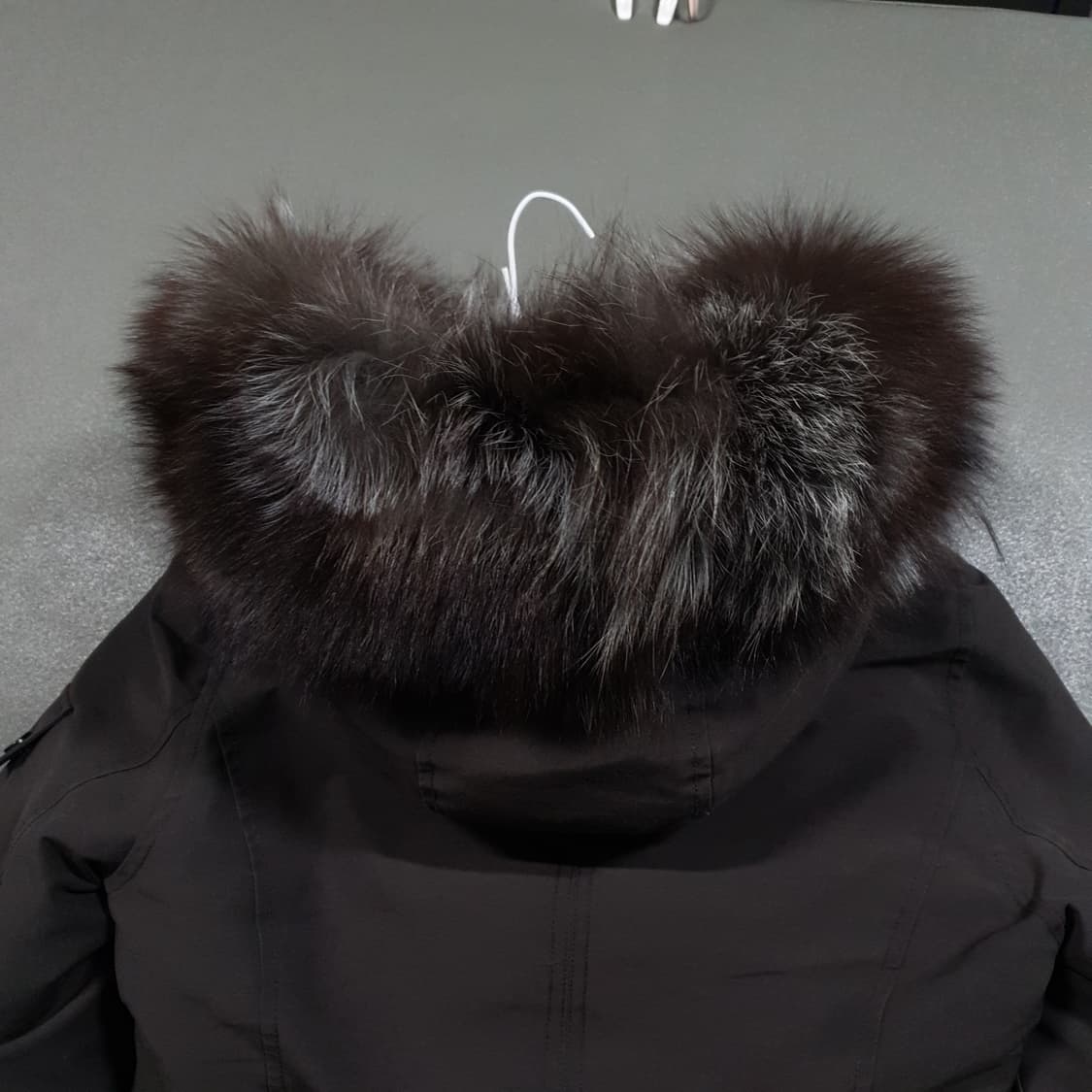 여성 55) 아이올리 에고이스트 니켓 중기장 캐주얼 폭스퍼 덕다운 패딩 상품이미지8