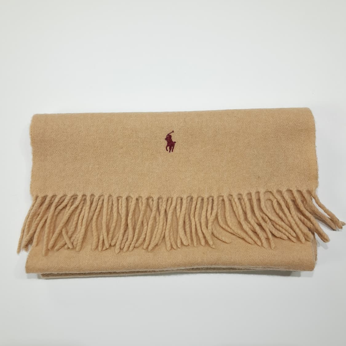 MX590 폴로 90s 스코틀랜드판 램스울 카멜 머플러 목도리 상품이미지7