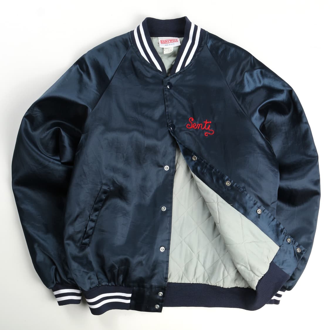 made in USA 새틴 스타디움 자켓   상품이미지6