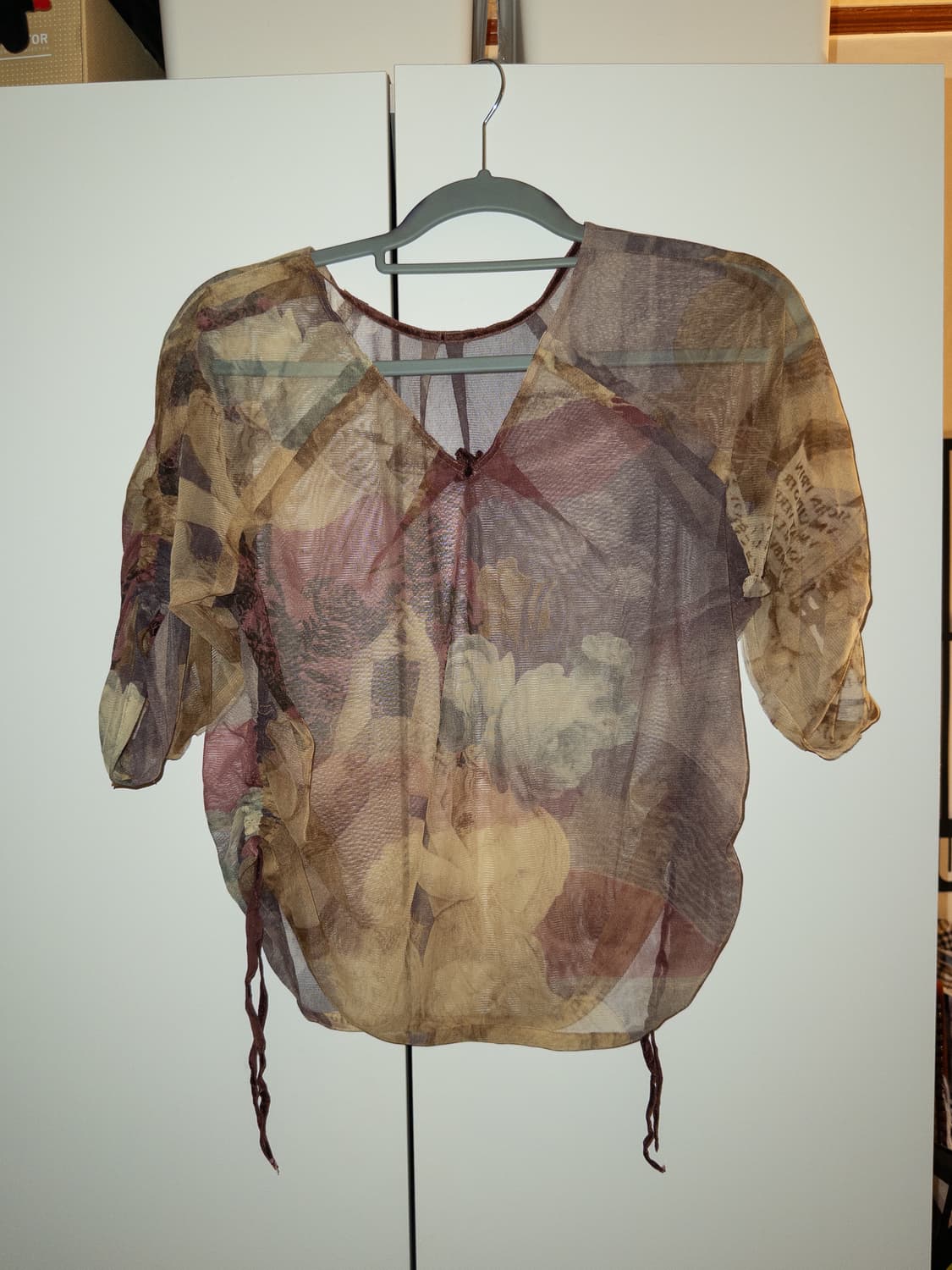 에스닉 보헤미안 셔링 시스루 레이어드 상의 상품이미지1