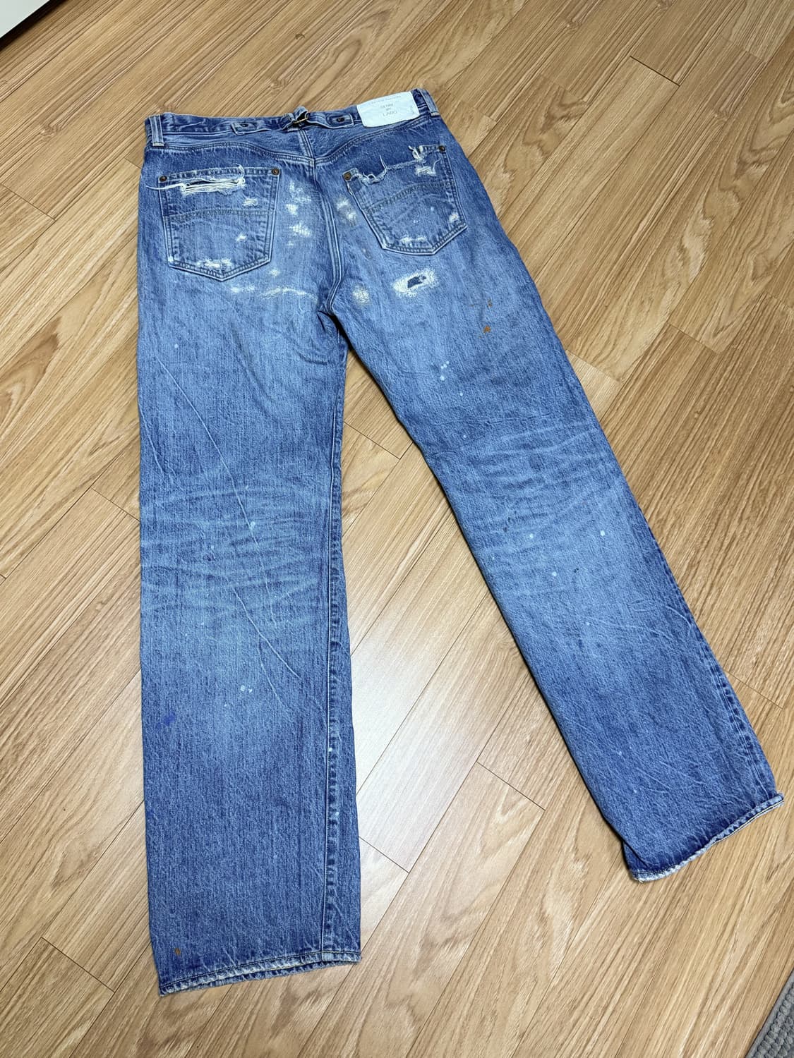 빅존 M103J 라보 한정판 리페어 데님 팬츠 상품이미지3