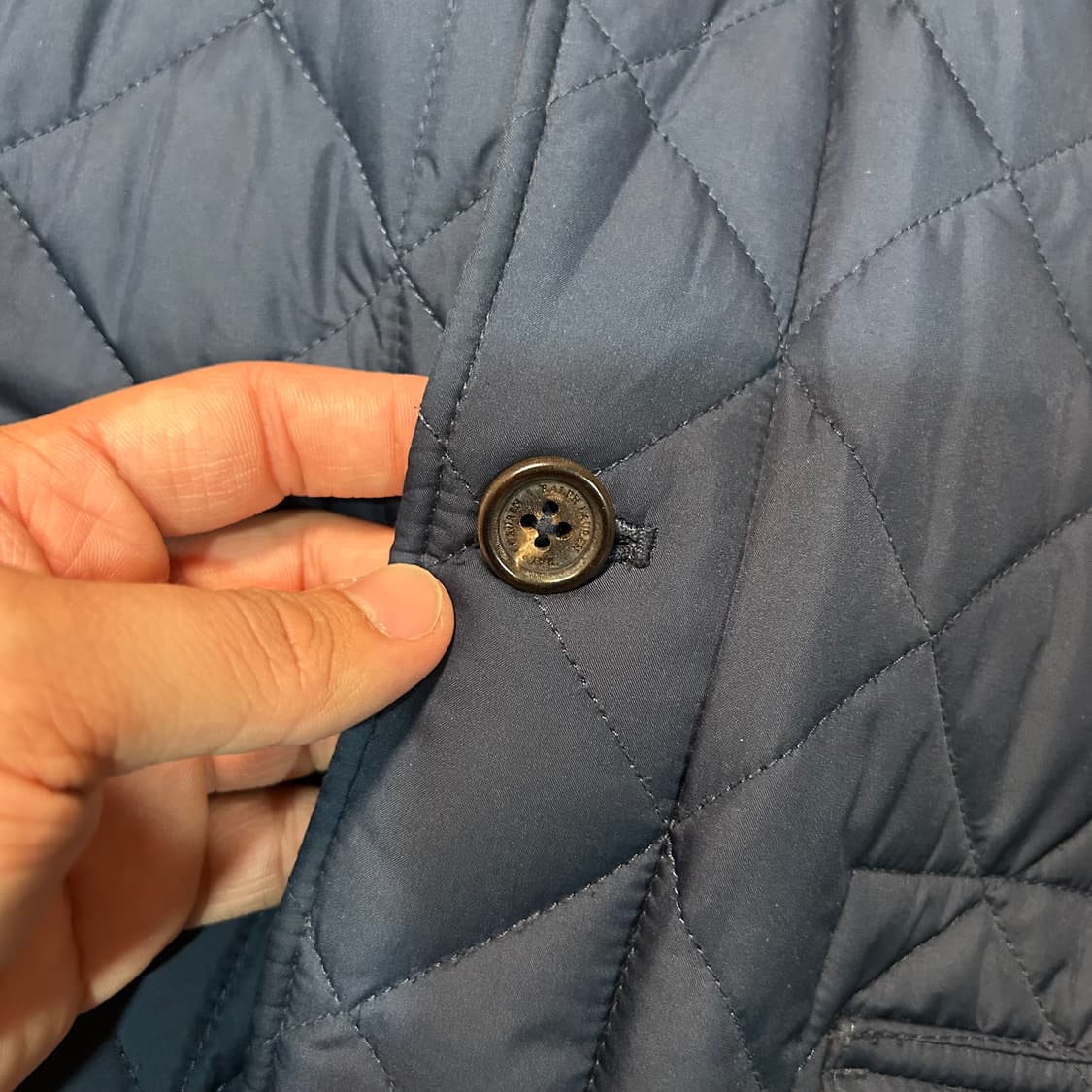 [L] 폴로 랄프로렌 송아지 가죽 덧댐 퀄팅 자켓 상품이미지4