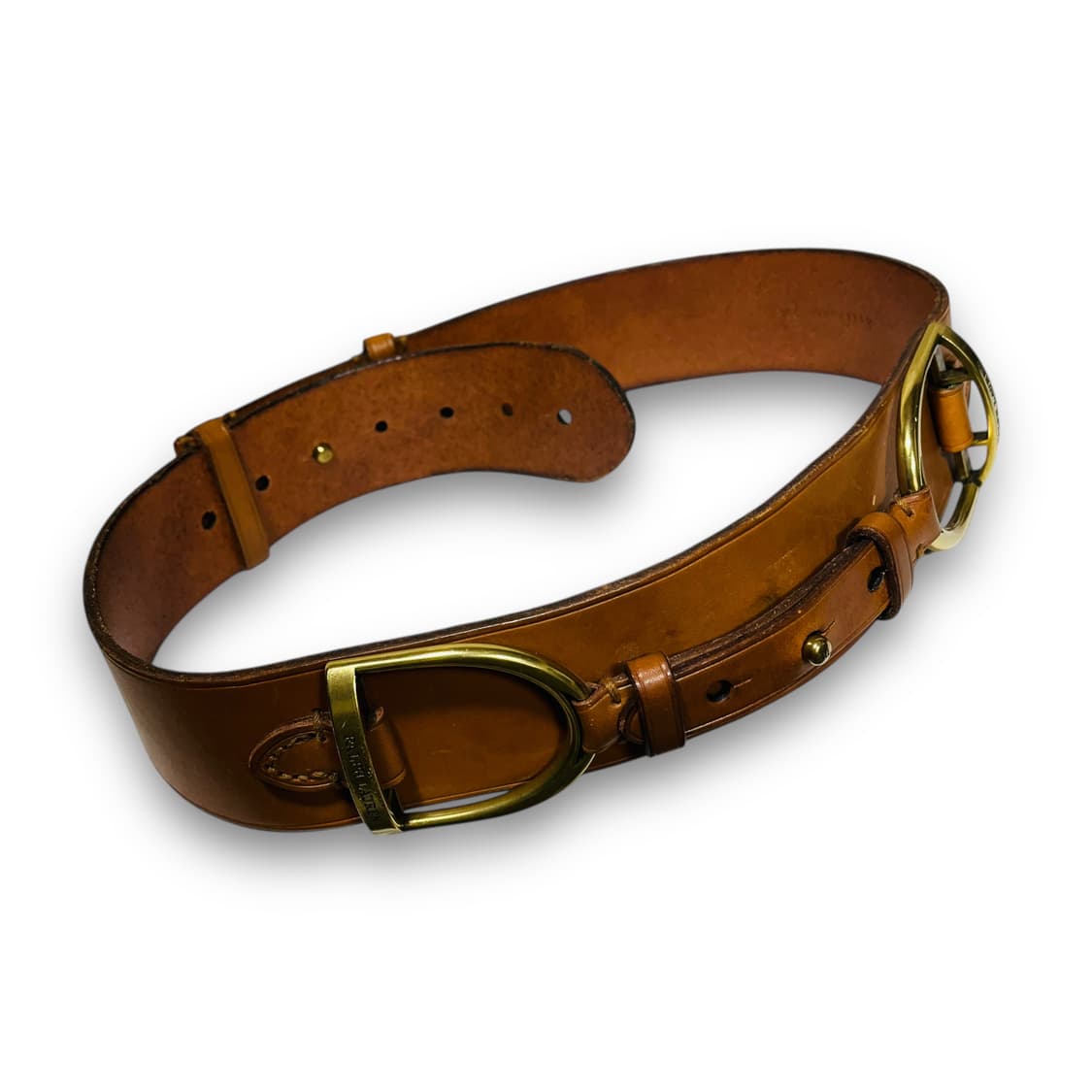 폴로 랄프로렌 아카이브 D-Ring 웨스턴 가죽 벨트 상품이미지4