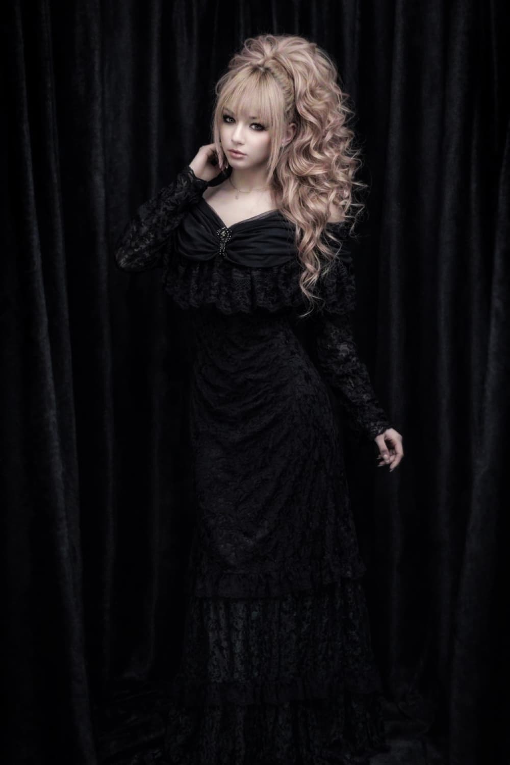 블랙 고딕 뱀파이어 드레스 상품이미지1