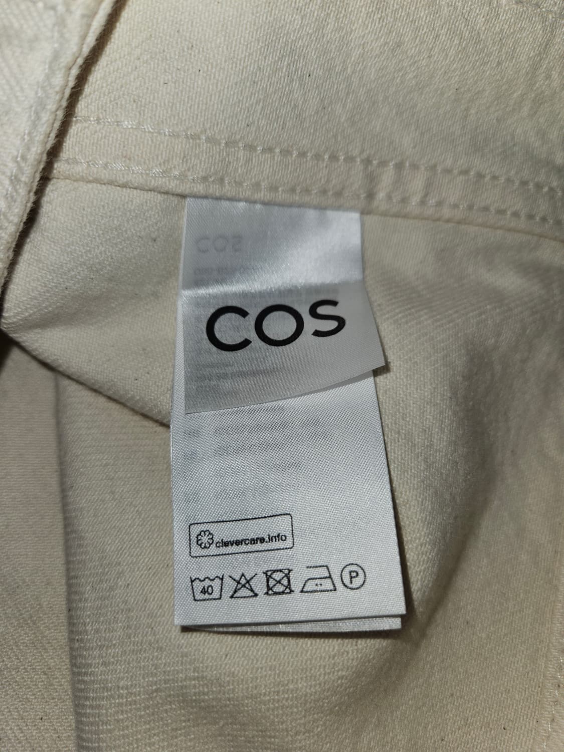 코스 COS 유틸리티 데님 테일러링 트러커 워크자켓 크림 M 상품이미지3