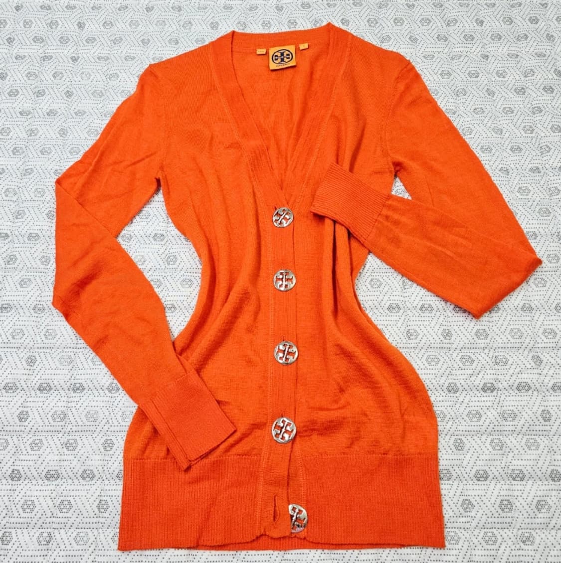 토리버치 오렌지 가디건 ~55 상품이미지1