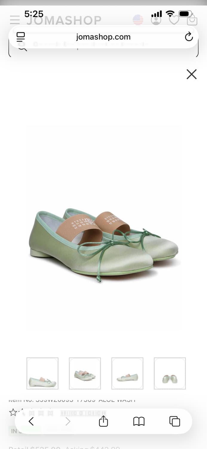 Mm6 메종발레리나 플랫 슈즈 상품이미지1