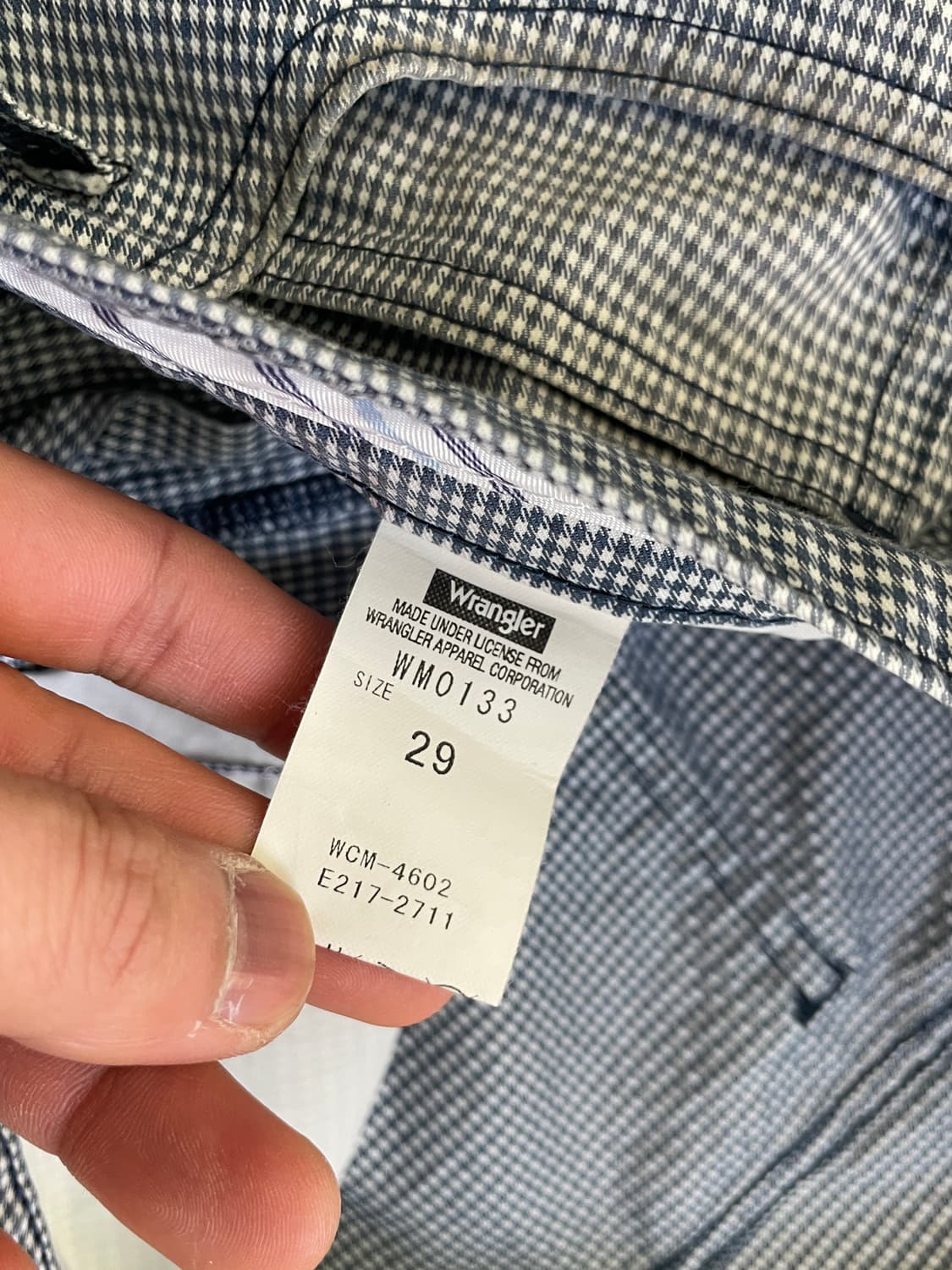 랭글러 시어서커 체크 팬츠  J04034 상품이미지4