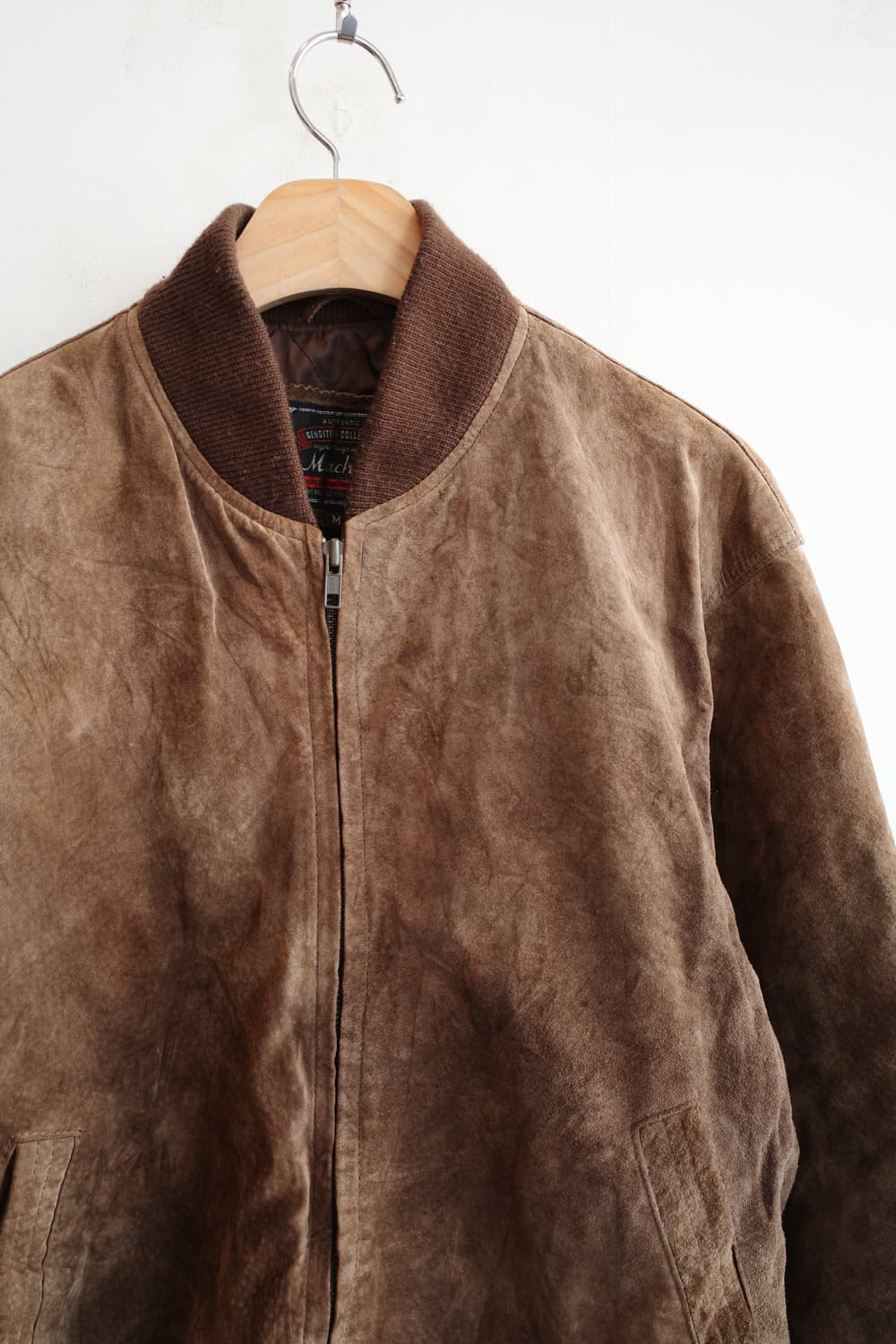 Japan brand 돈피레더 스웨이드 점퍼 상품이미지2