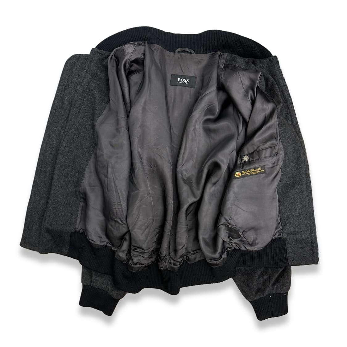 00s 휴고보스 캐시미어 봄버 자켓 XXL 상품이미지3