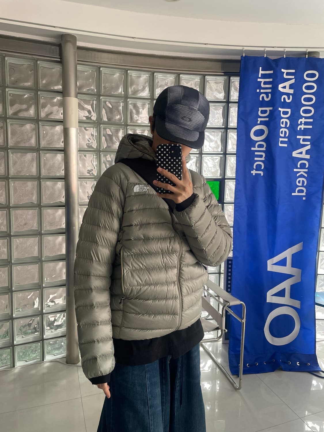 [L] 노스페이스 우젤(Wouzel) 후드 다운 클레이그레이 상품이미지1