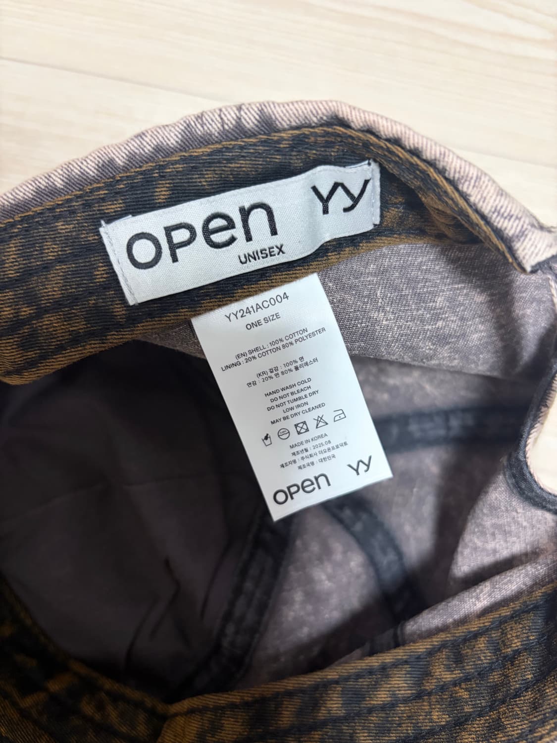 오픈와이와이 로고 피그먼트 차콜 볼캡 모자 상품이미지7