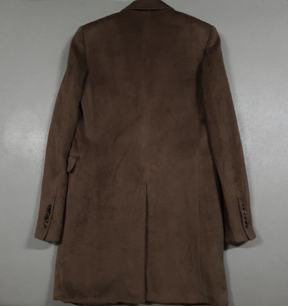 95) TIME 타임 옴므 캐시미어 울 싱글 버튼 코트 자켓 브라운 상품이미지7