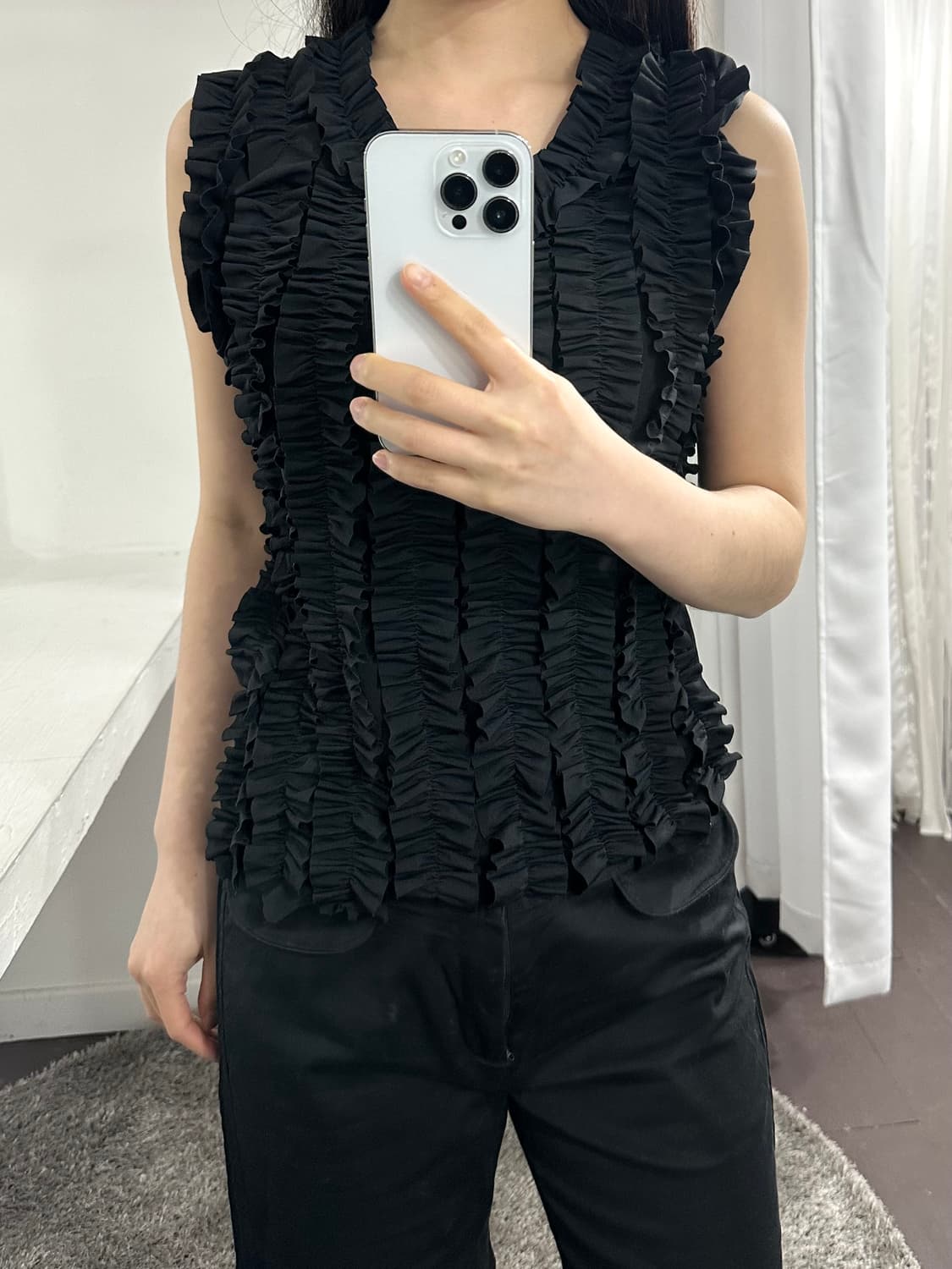 viante frill sleeveless 상품이미지3