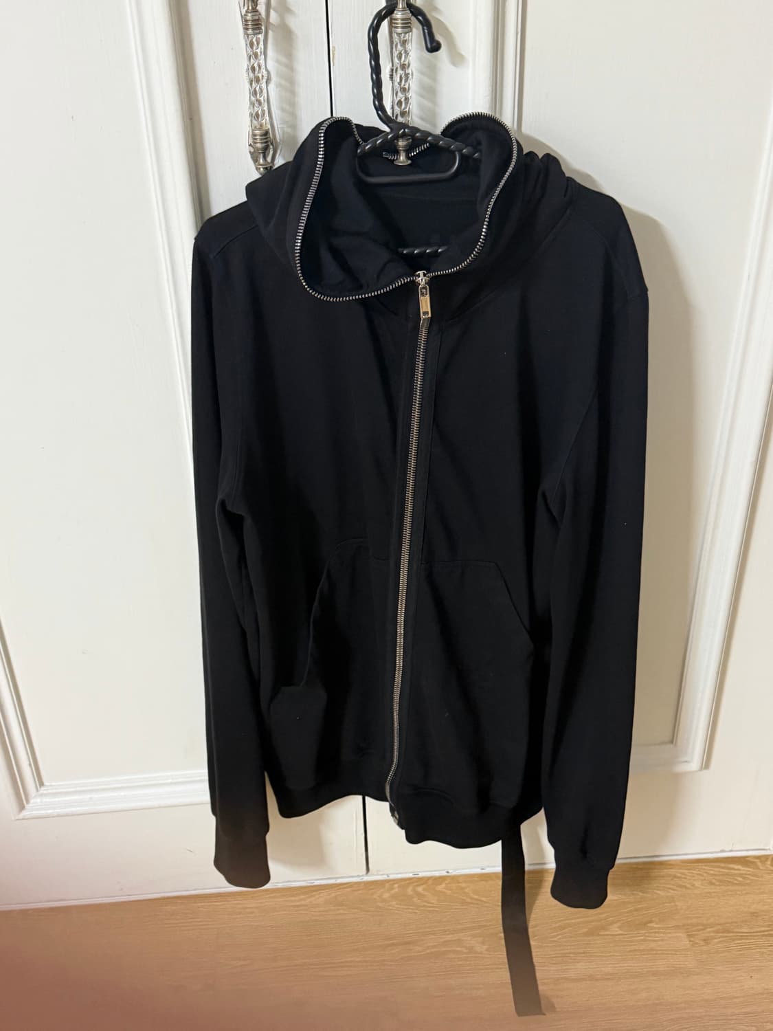 릭오웬스 다크쉐도우 김프 백로고 후드집업 XL 상품이미지2