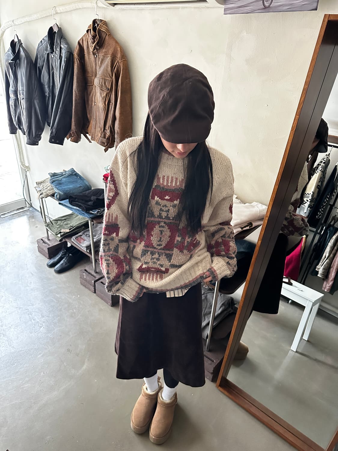 Clare galley 하이넥 니트 unisex 상품이미지5