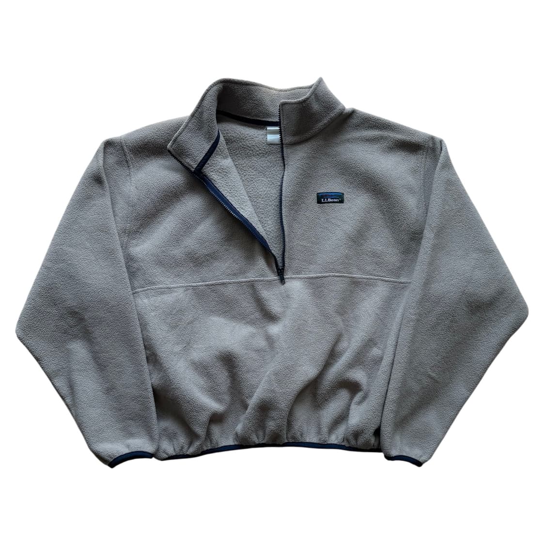 90s L.L.Bean 플리스 하프 집업 오트밀 상품이미지3
