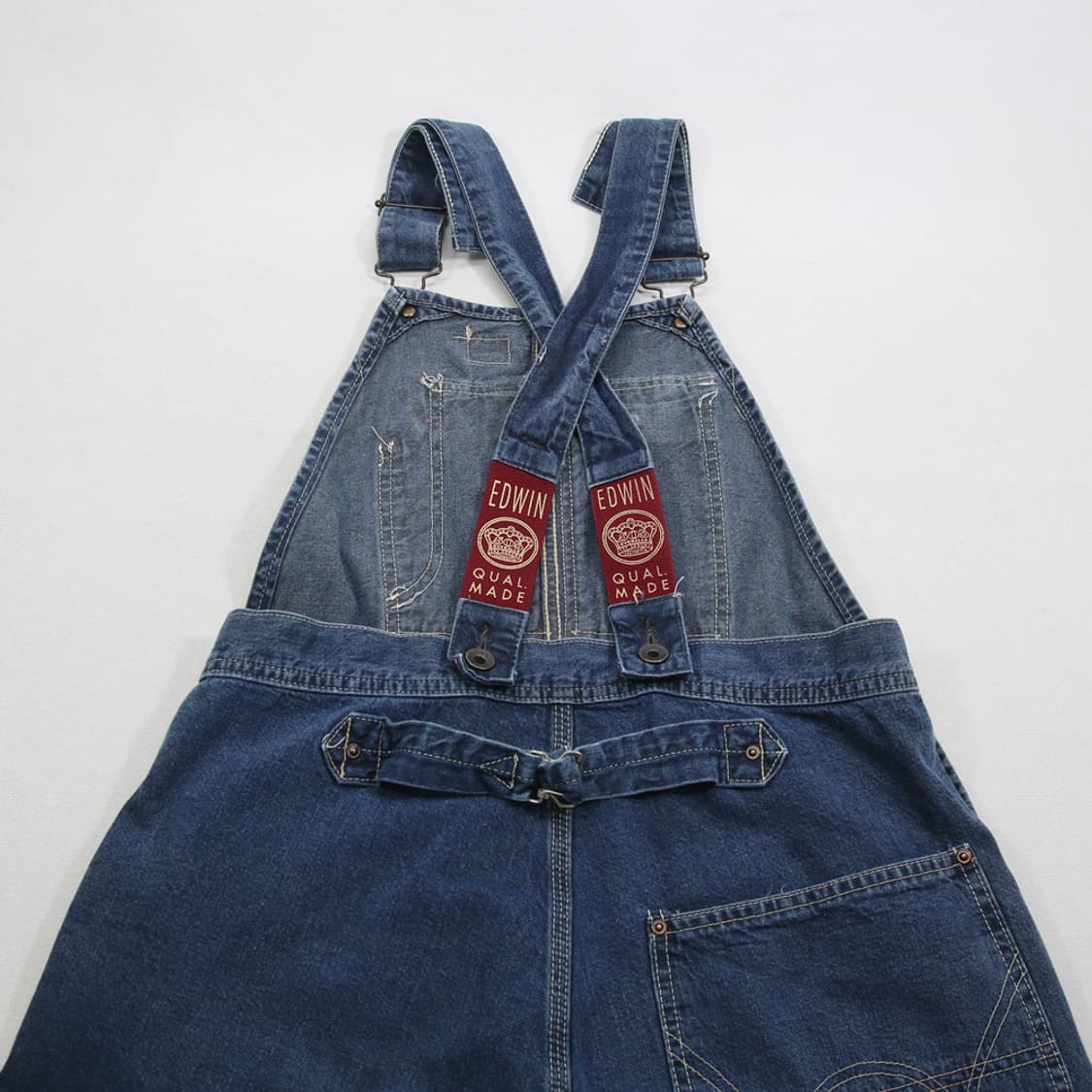 (착용컷) EDWIN 신치백 데님 오버롤 팬츠 (남성용) 상품이미지9