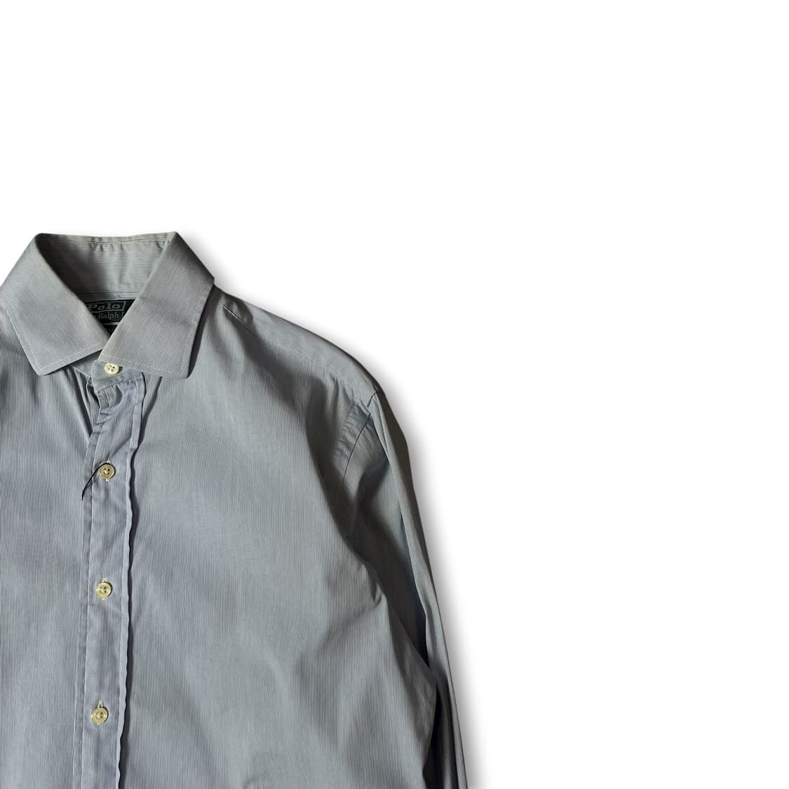 폴로랄프로렌 스카이블루 마이크로 스트라이프 리젠트 커스텀핏 긴팔 셔츠 상품이미지2