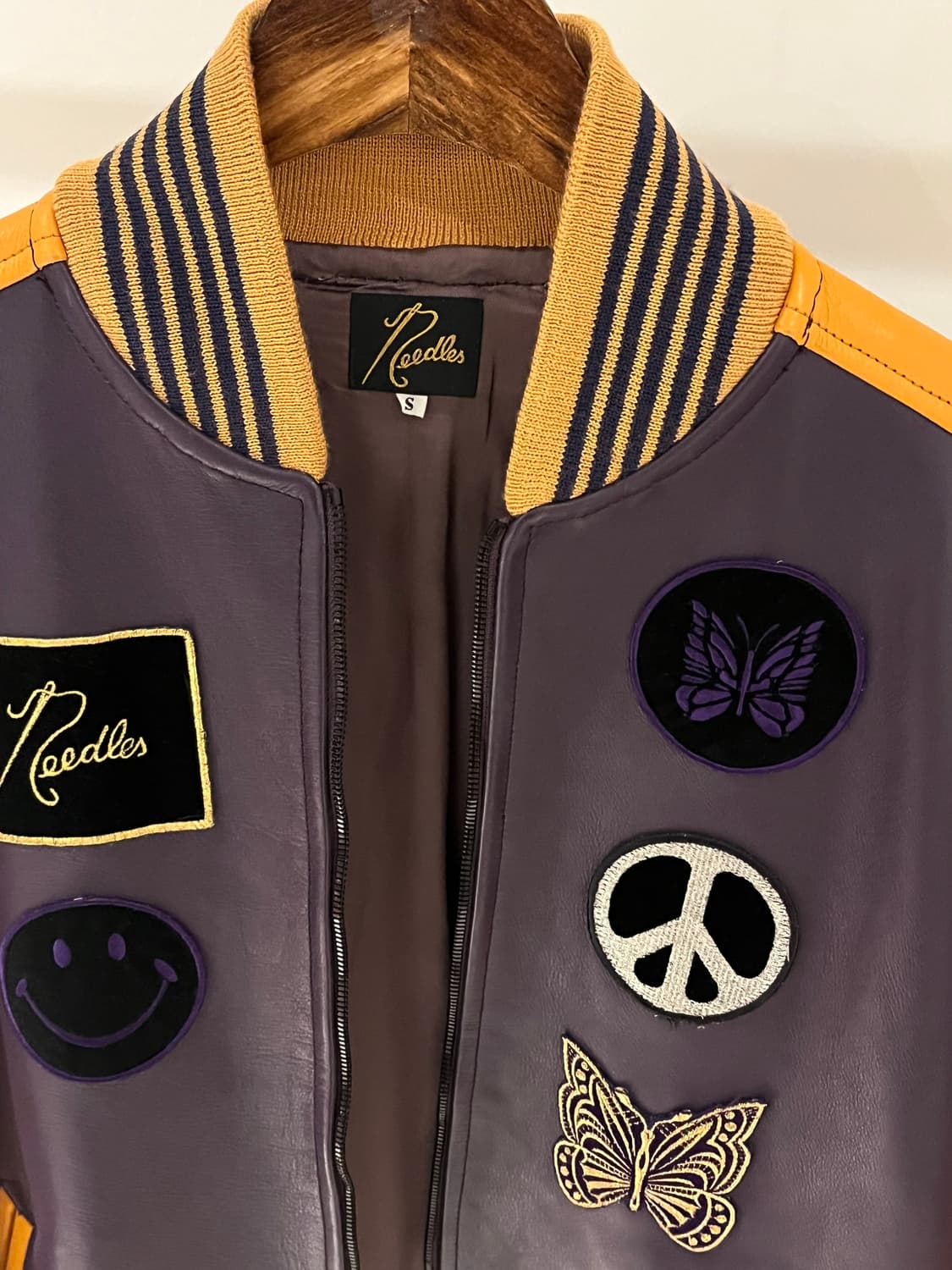 Needles Cowhide Leather Award Jacket 상품이미지2