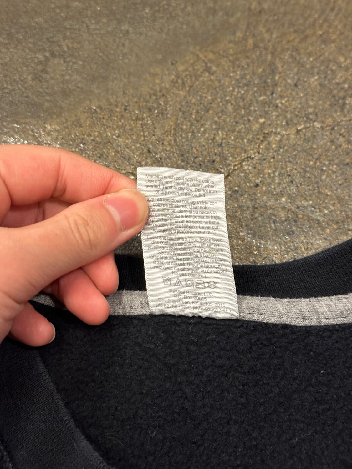 Russell 러셀 무지 스웻셔츠 블랙 L 상품이미지4