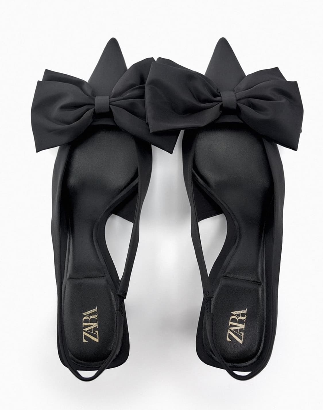 자라 리본타이 슬링백 힐(240) 상품이미지1