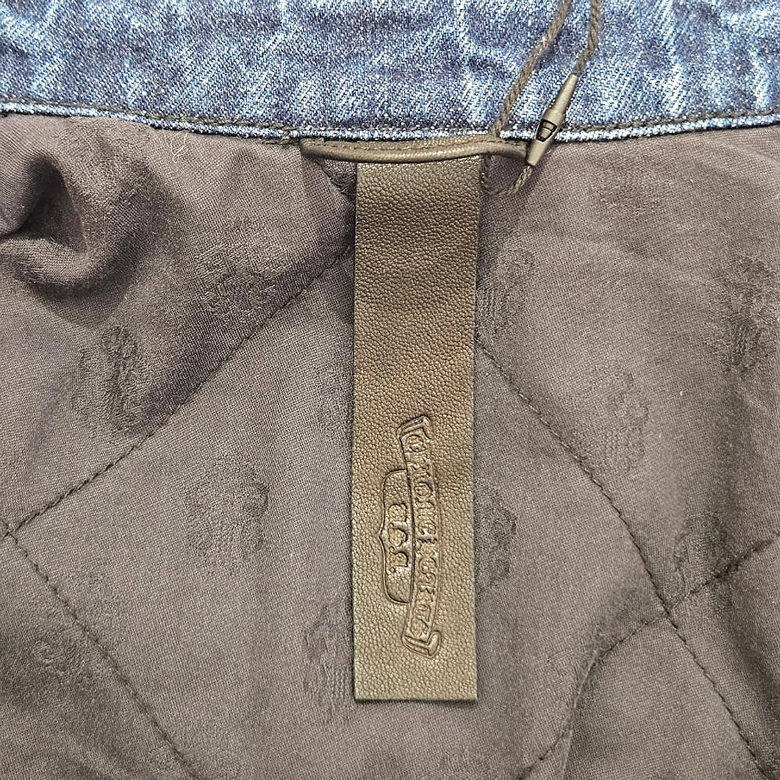 [S] 미사용 크롬하츠 워크독 내피 자켓 데님 B1213C155 상품이미지8