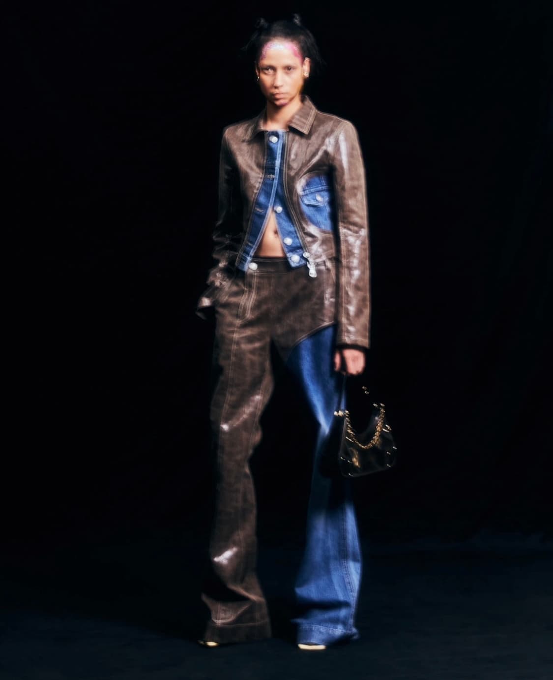 Lance Jeans Hybrid Faux Leather Trousers 상품이미지2