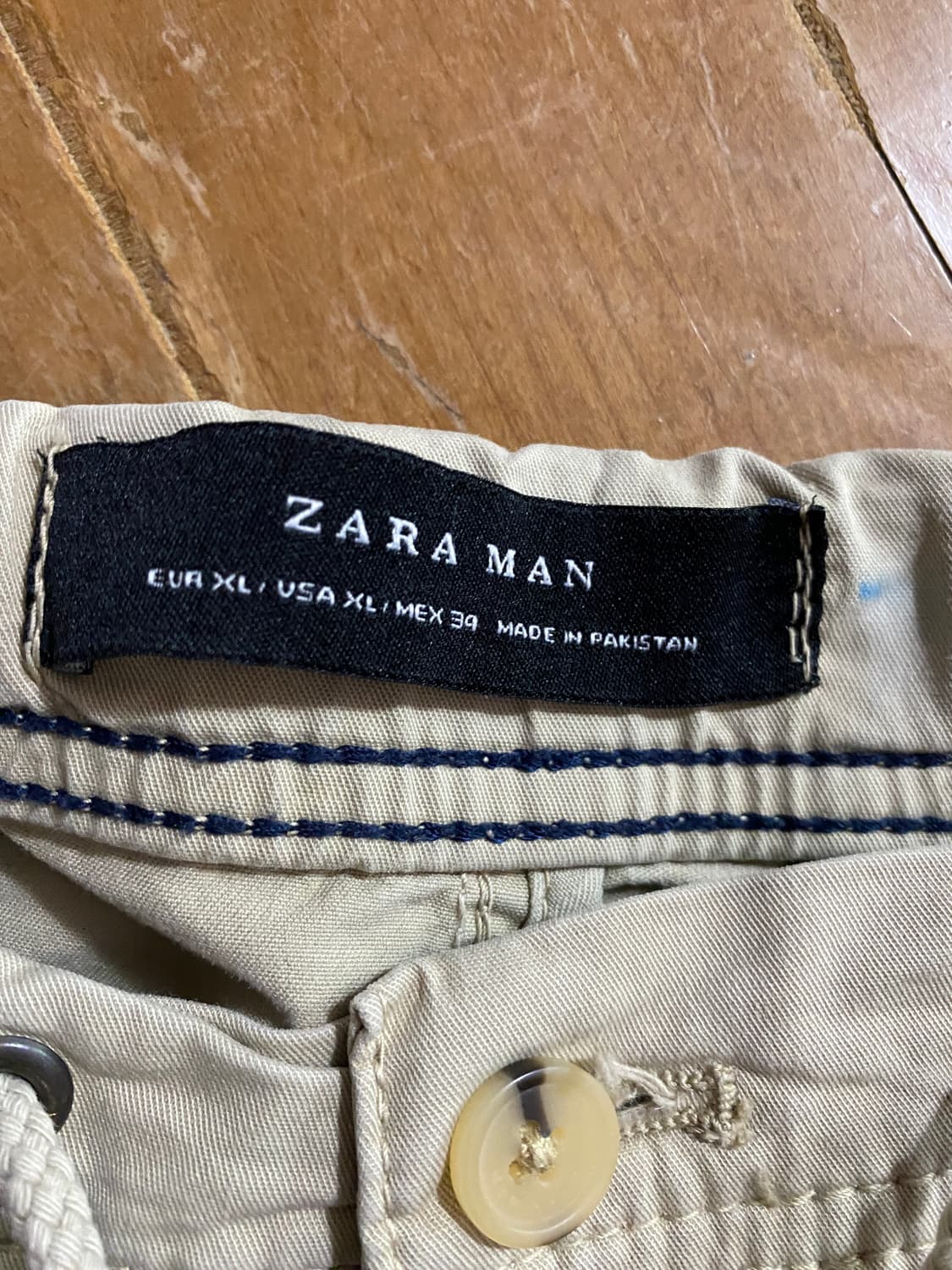 ZARA MAN 베이지 면 반바지 XL (34) 상품이미지2