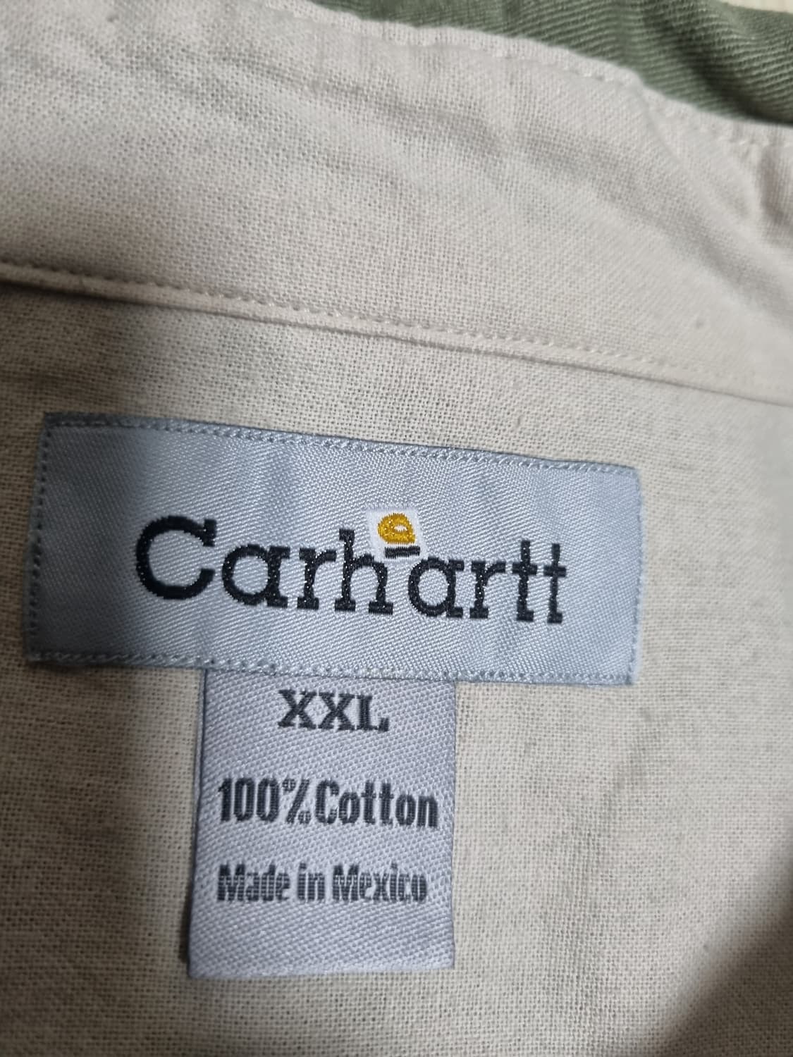 칼하트 카키 워크셔츠 (XXL) 상품이미지2