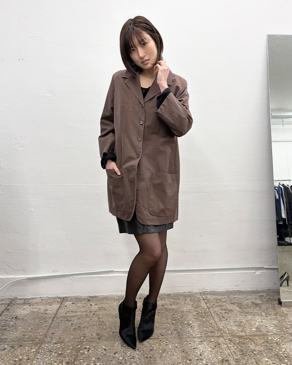 90s 로메오 질리 글리터 롱 자켓 상품이미지5