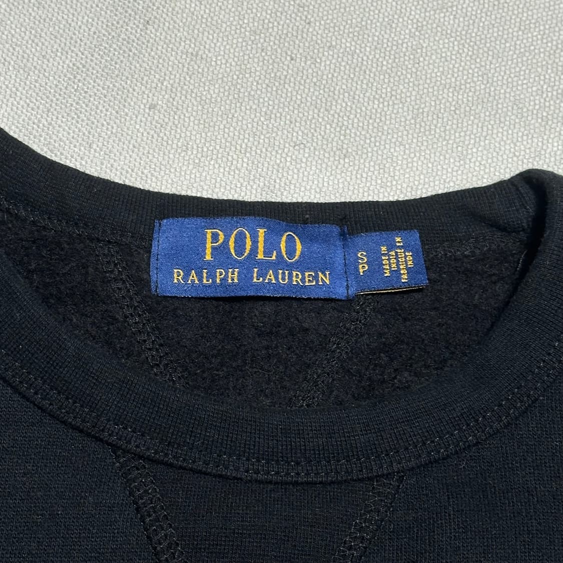 S 폴로랄프로렌 블랙 기모 맨투맨 상품이미지3