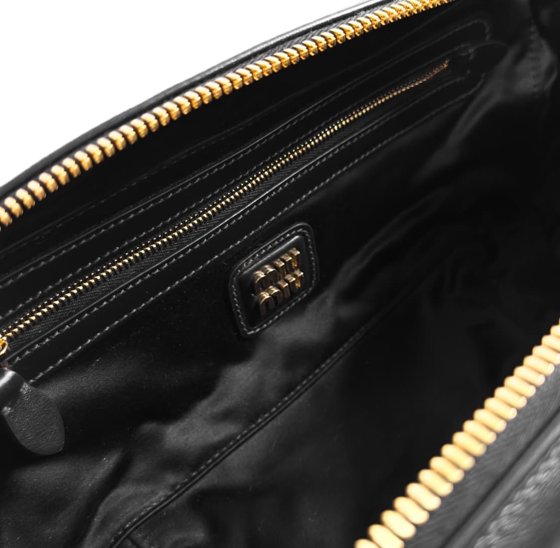 [MINI] 미우미우 여성 아르카디 레더 미니백 토트백 블랙 상품이미지9