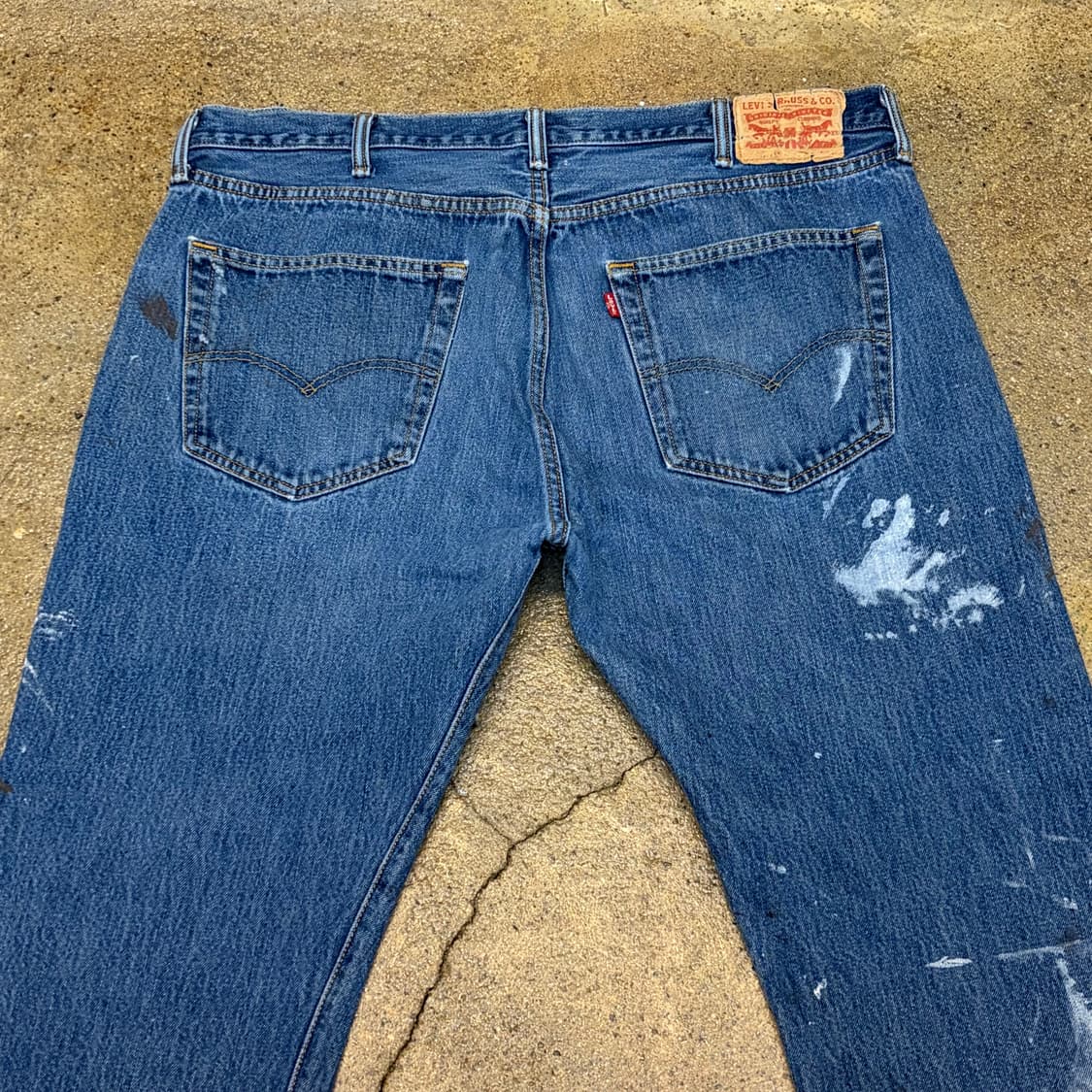 00s USA  빈티지 리바이스 501 페인트 청바지 상품이미지8