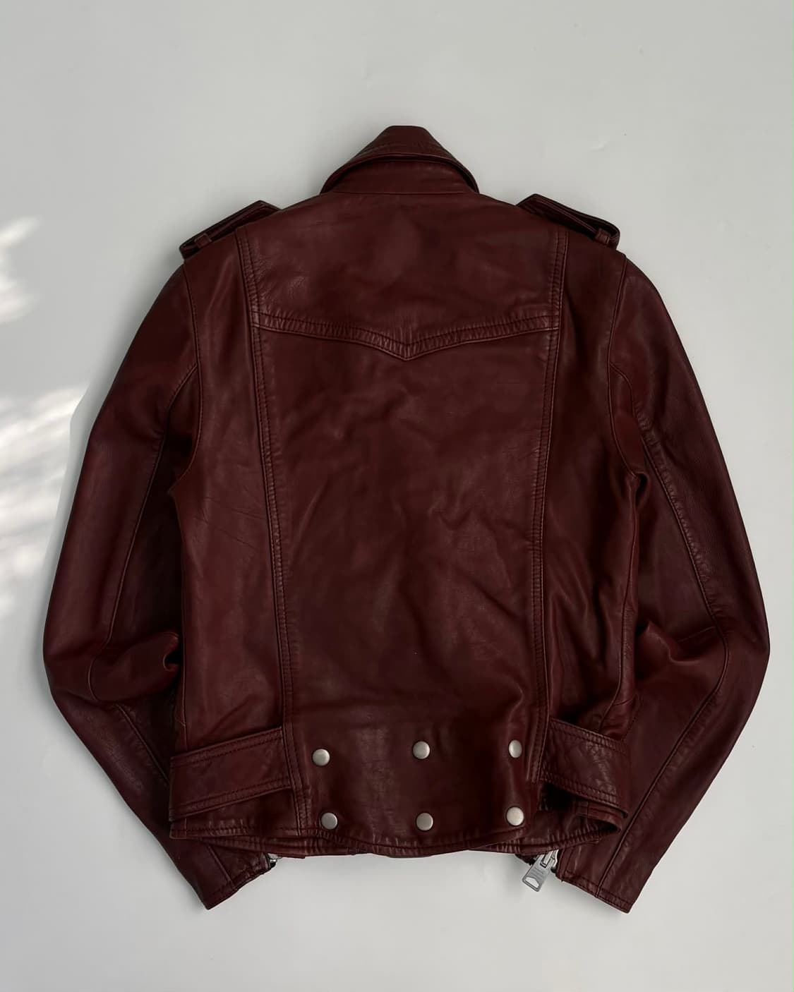 올세인츠 발펀 양가죽 우먼 라이더 자켓 버건디 상품이미지2