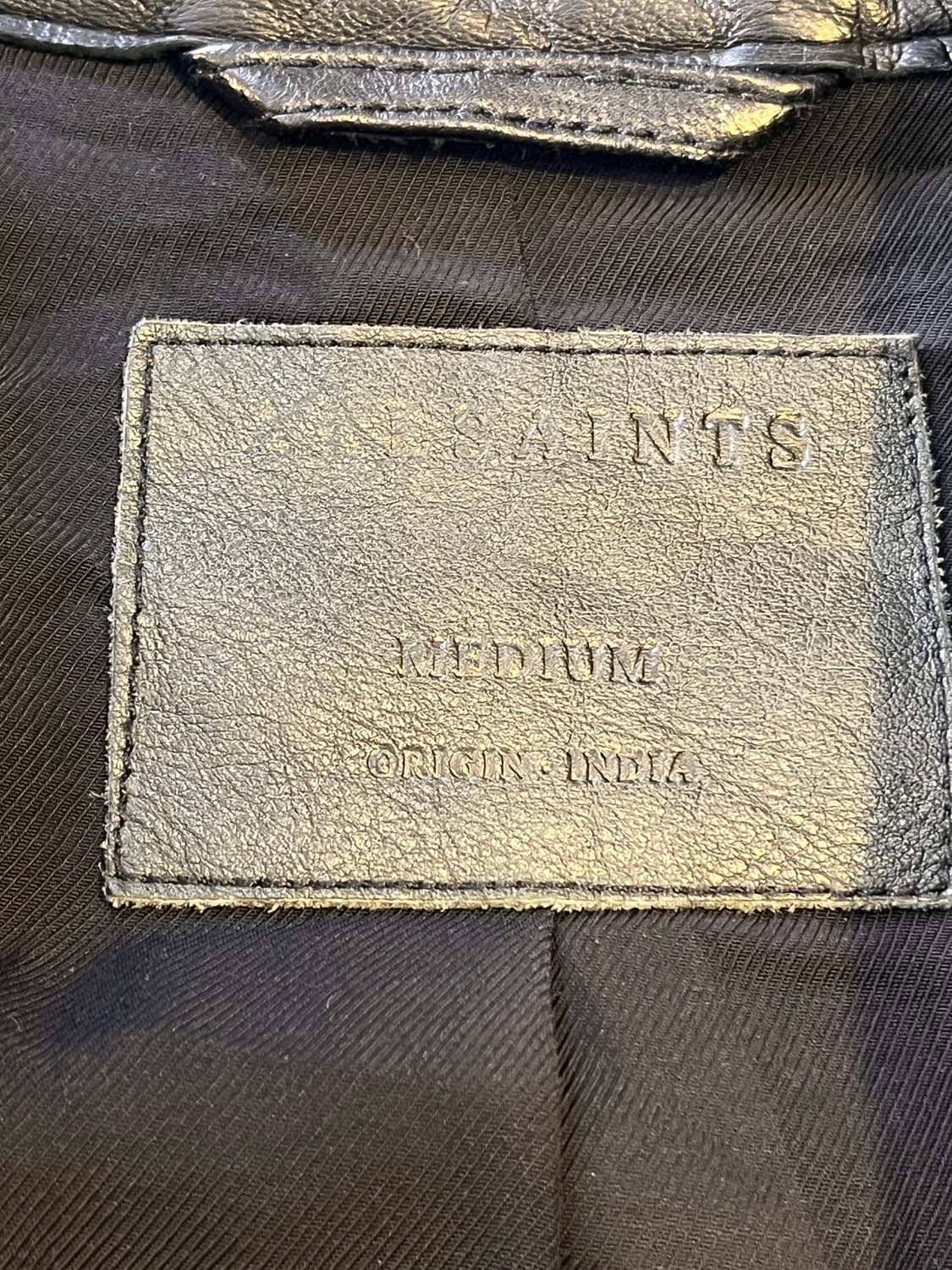 올세인츠 제스퍼 레더 바이커 자켓 상품이미지5