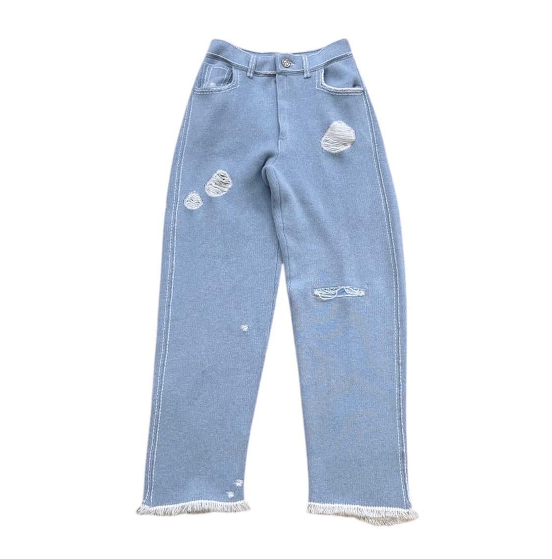 배리 샤넬 캐시미어 이펙트 니트 팬츠 상품이미지1