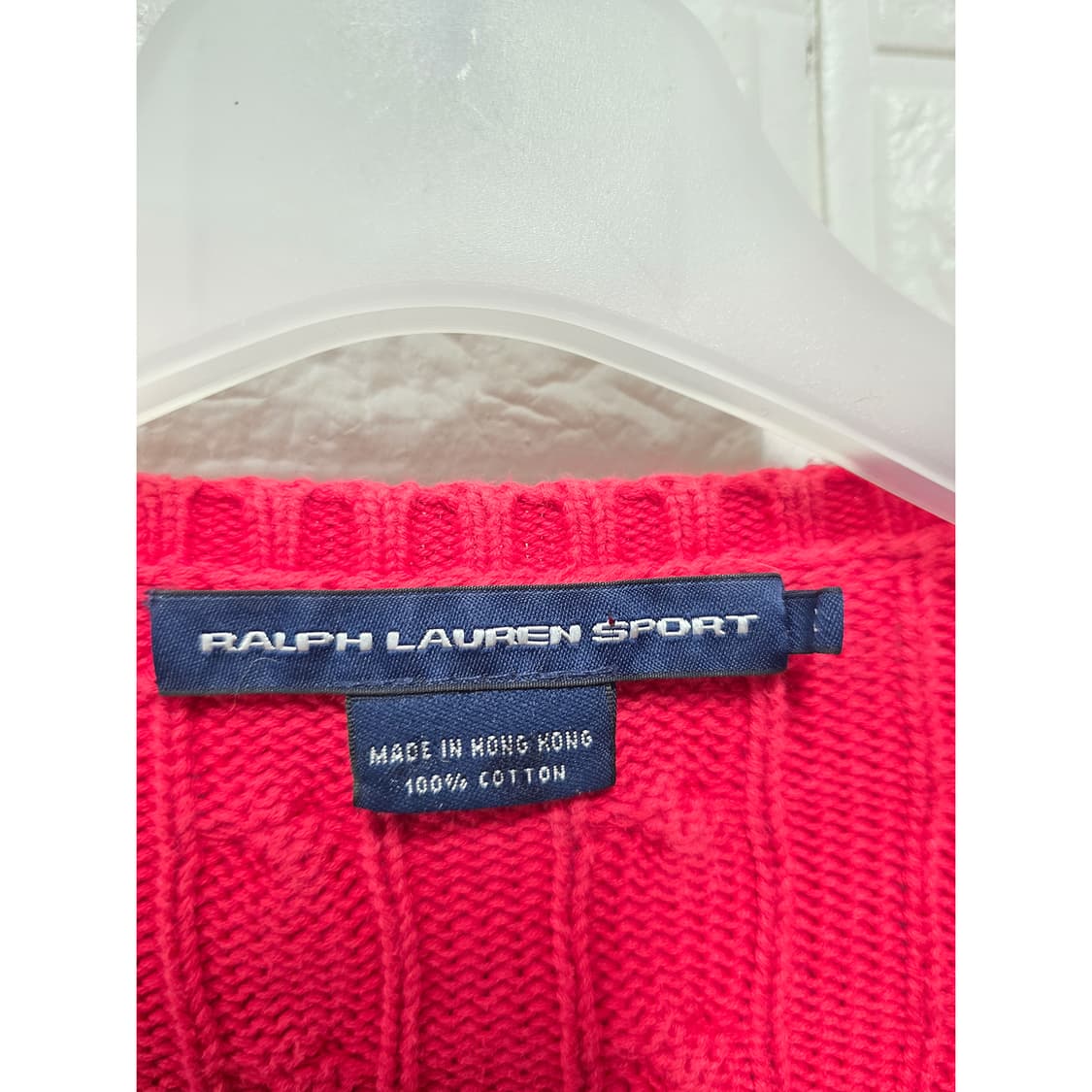 택포_ 폴로랄프로렌 빨간색 가디건M 상품이미지2