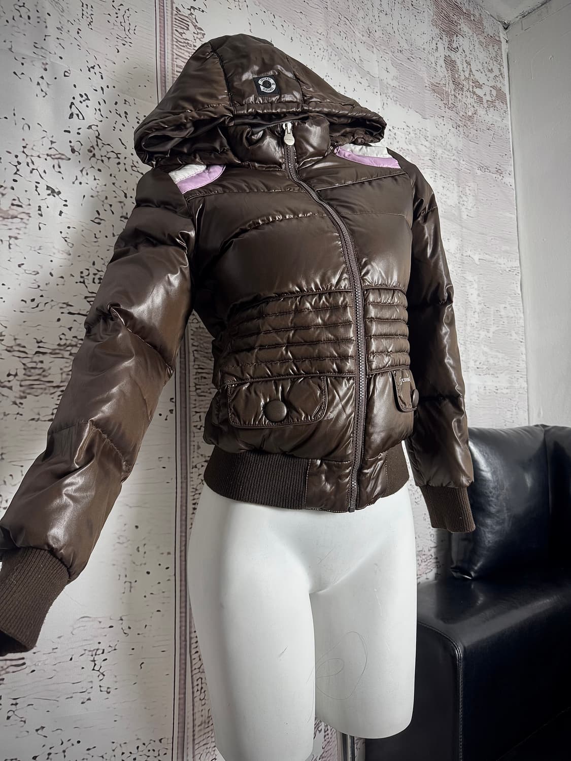 Converse brown puffer jacket 상품이미지1