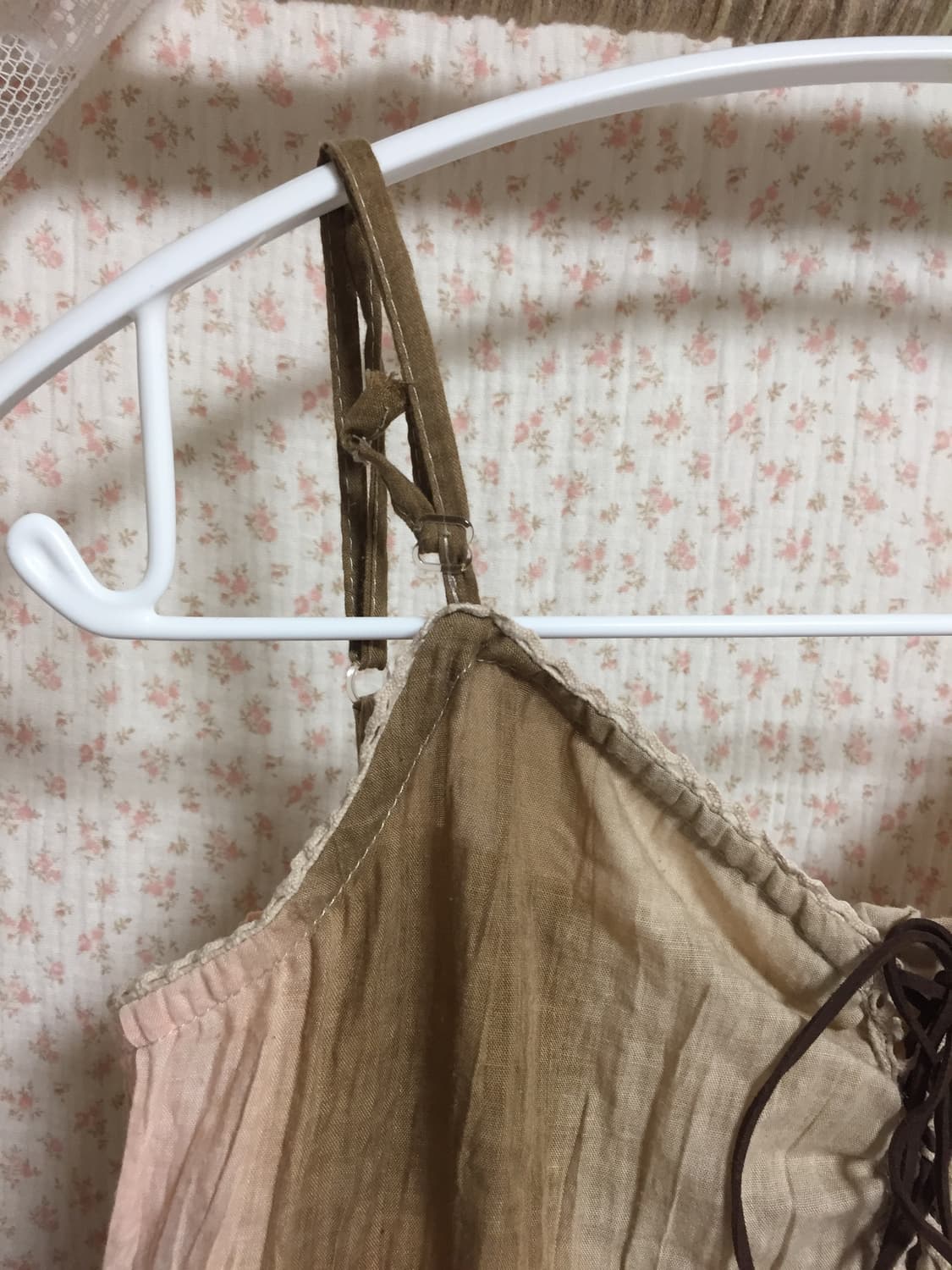 빈티지 딸기초코 아일렛 롱 원피스 상품이미지7