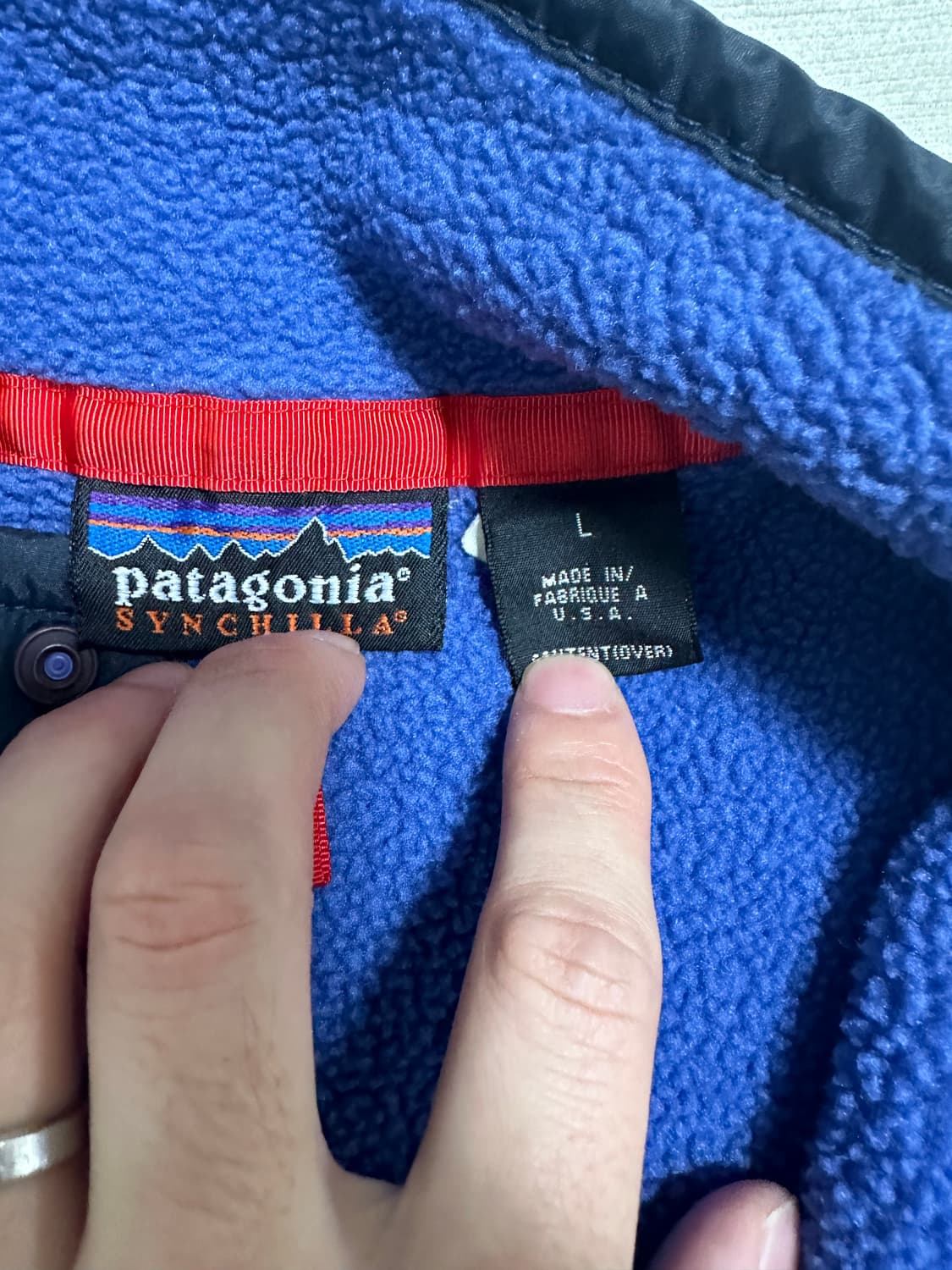 (L)90s 파타고니아 빈티지 레어 더스티블루 상품이미지3