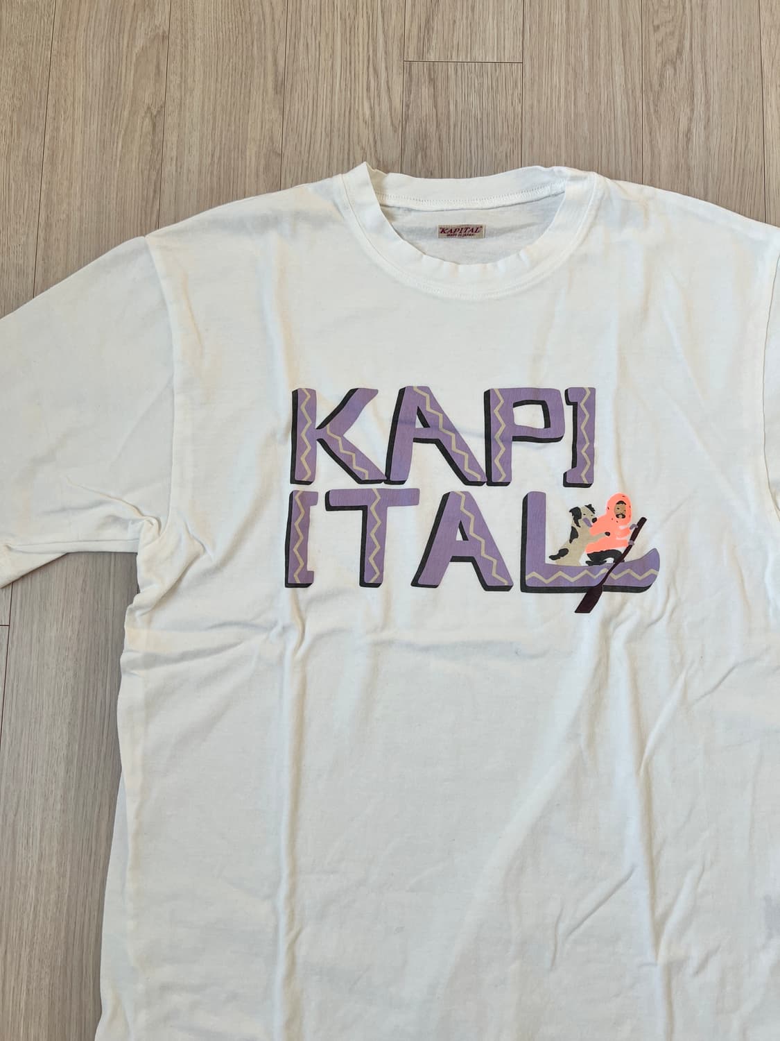 Kapital 20 저지 크루 티셔츠 카누 캐피탈 Pt 퍼플 상품이미지2