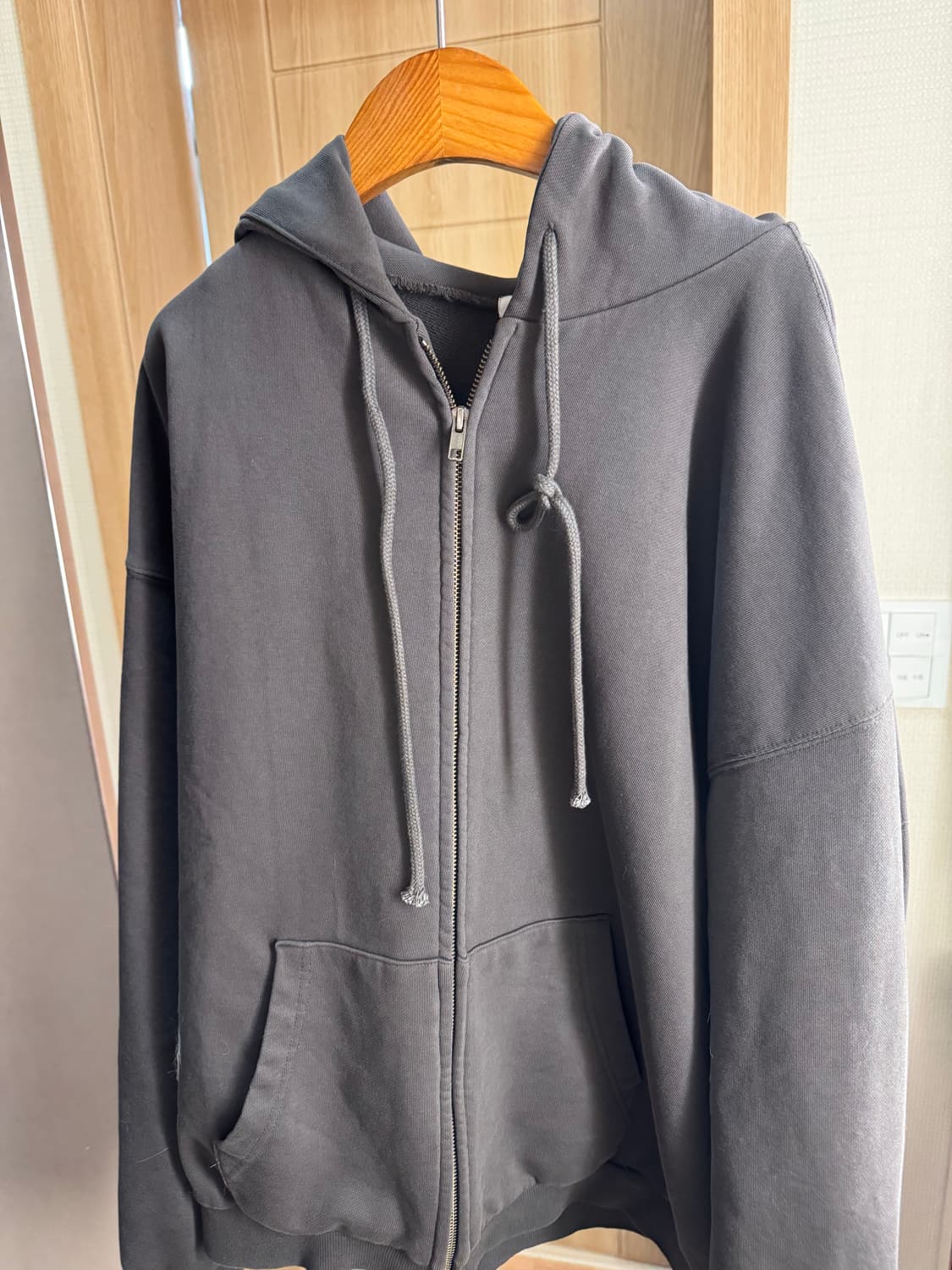 폴리테루 휴먼인덱스 루즈드 집업 브라운 차콜 3 상품이미지4