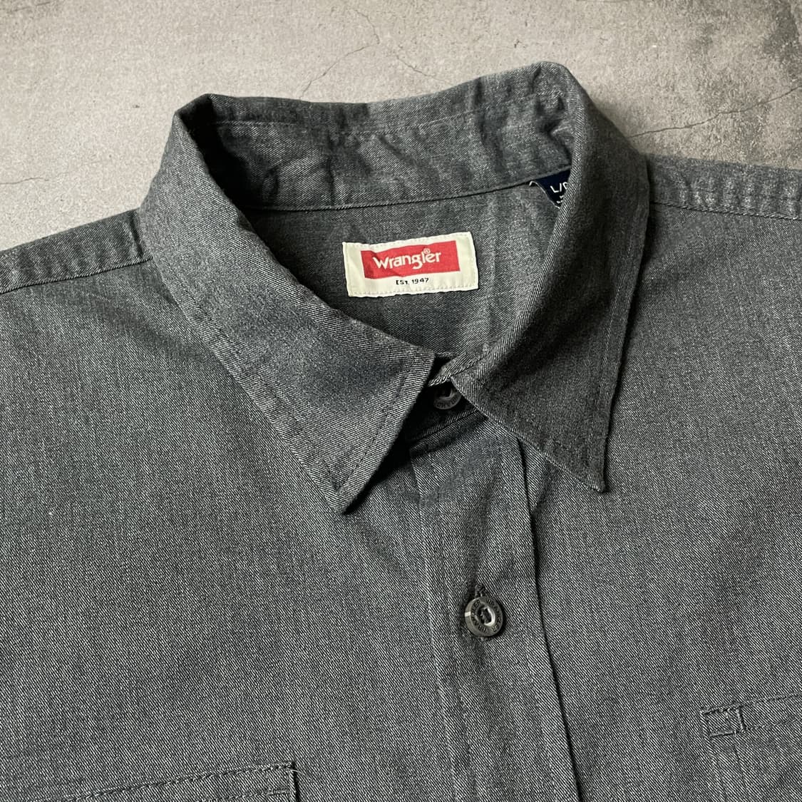 WRANGLER 랭글러 빈티지 그레이 코튼 워크 셔츠 A00612 상품이미지2