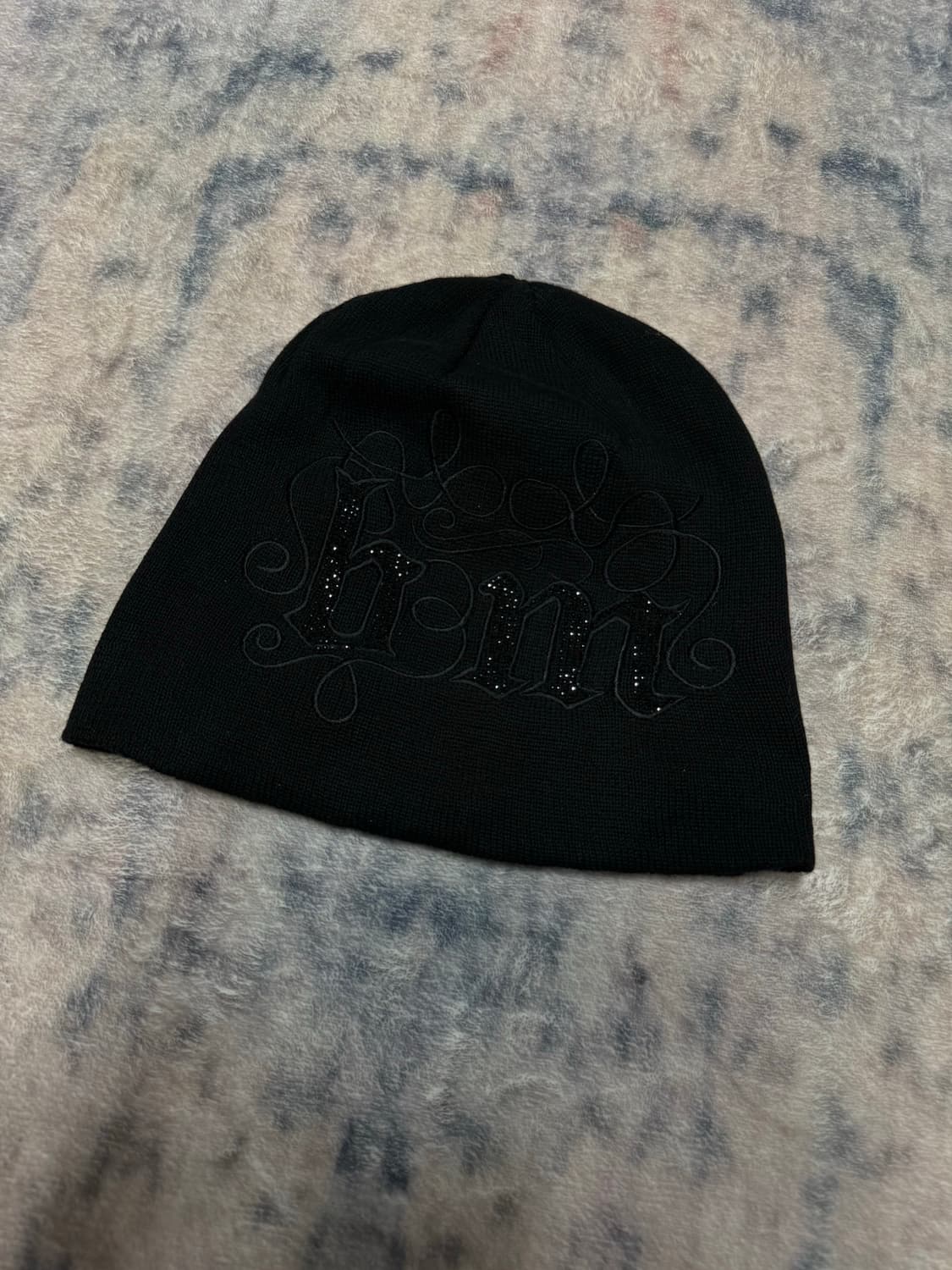 Body maker 00s y2k lettering beanie 상품이미지3