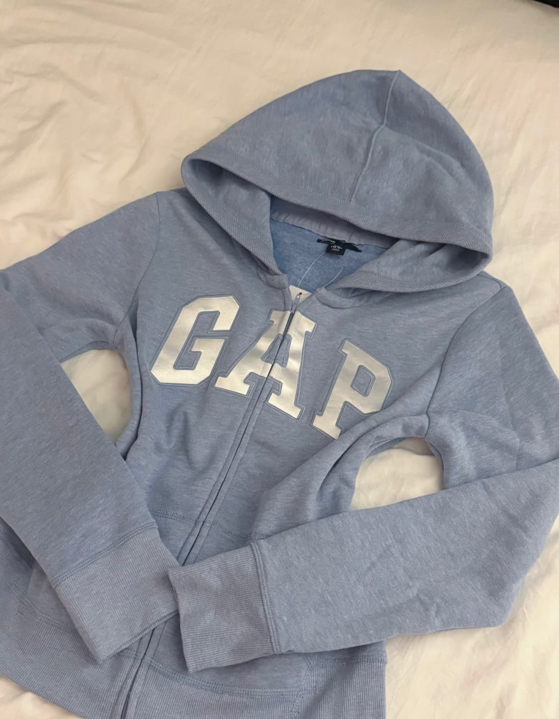 갭 하늘 딱붙 후드집업 XS 상품이미지1