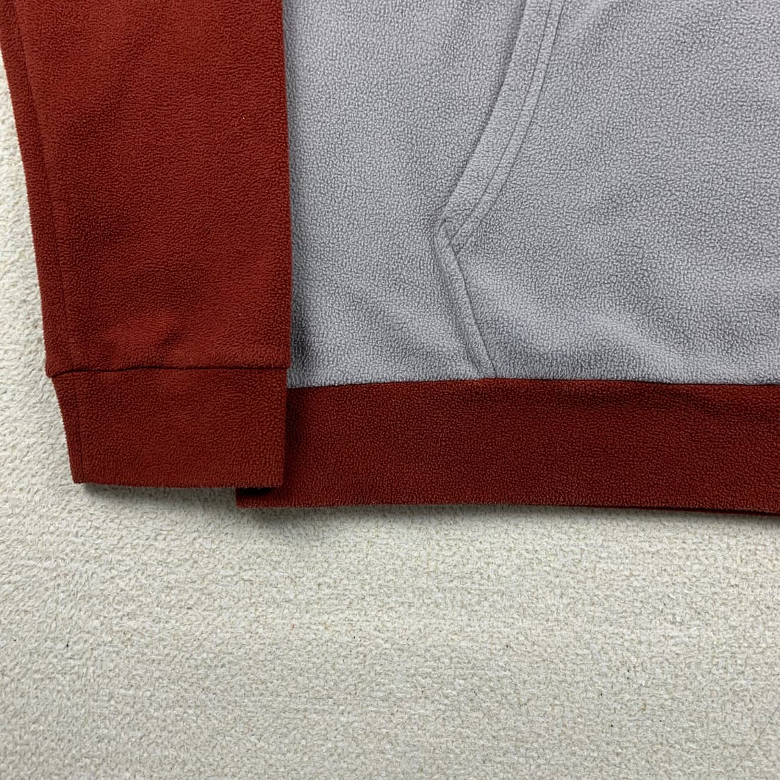 파타고니아 MICRO-D 플리스 후디 버건디/그레이 상품이미지4